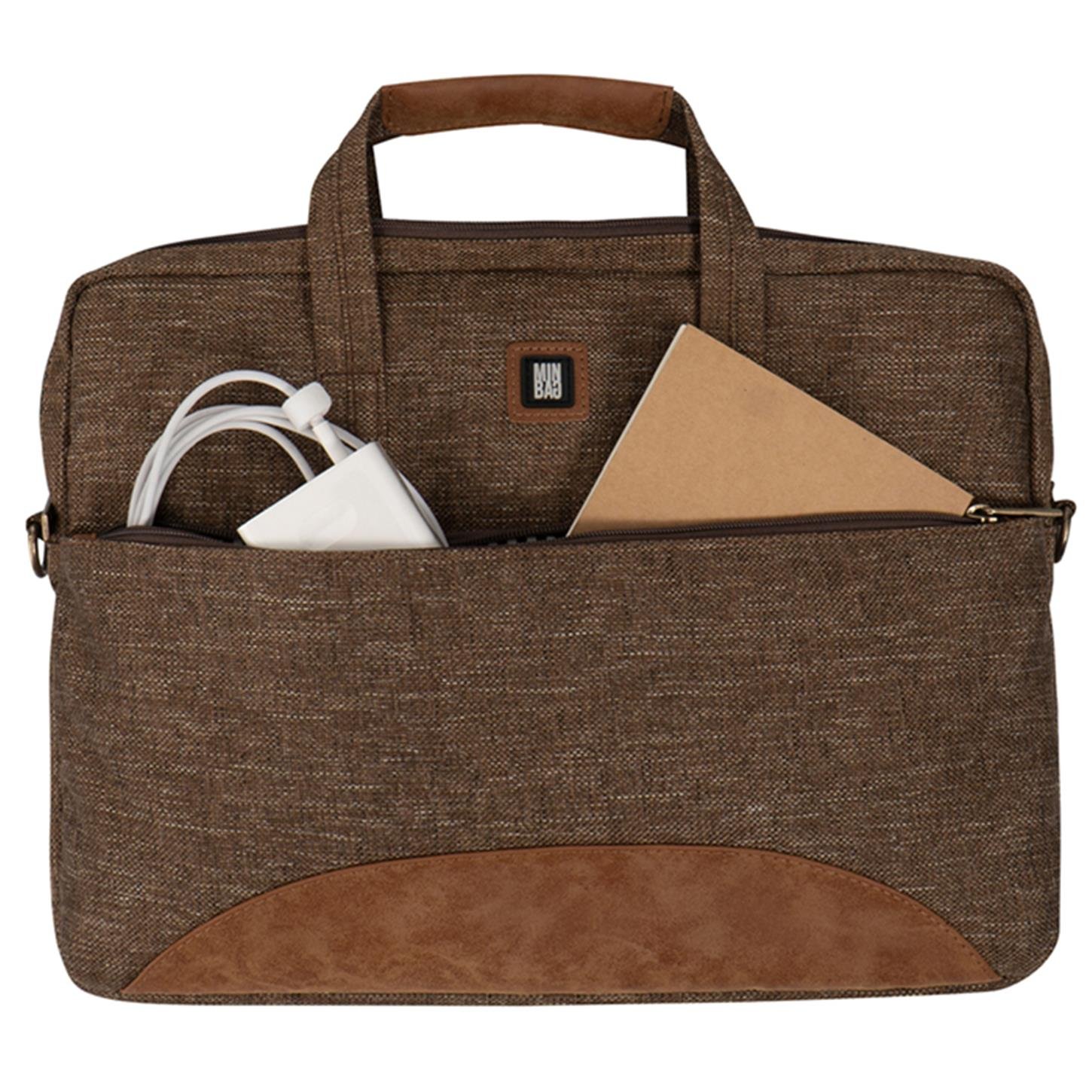 Minbag Jane Laptop Çan. (15 INCH), (40x29cm),  Kahverengi