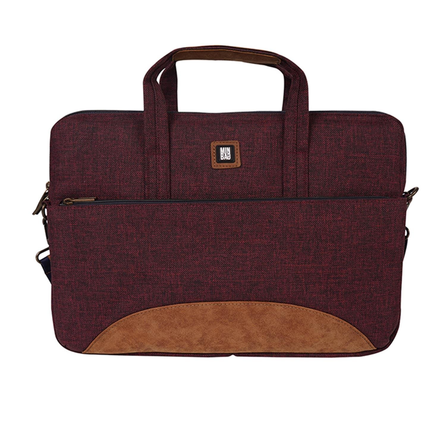 Minbag JR Jane Laptop Çantası (13 INCH) (36x29cm)  Bordo