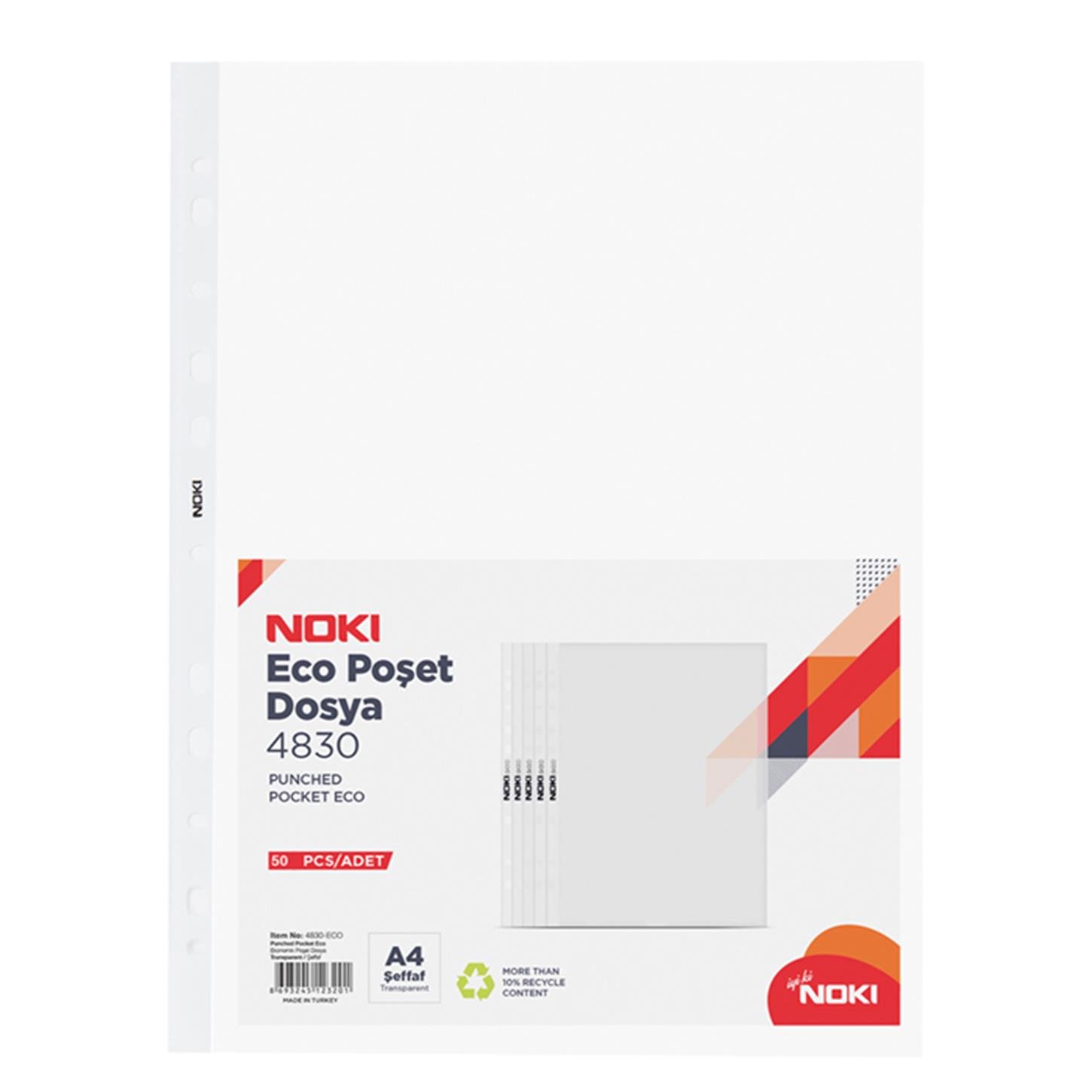 Noki Eco Poşet Dosya, 10'lu Paket