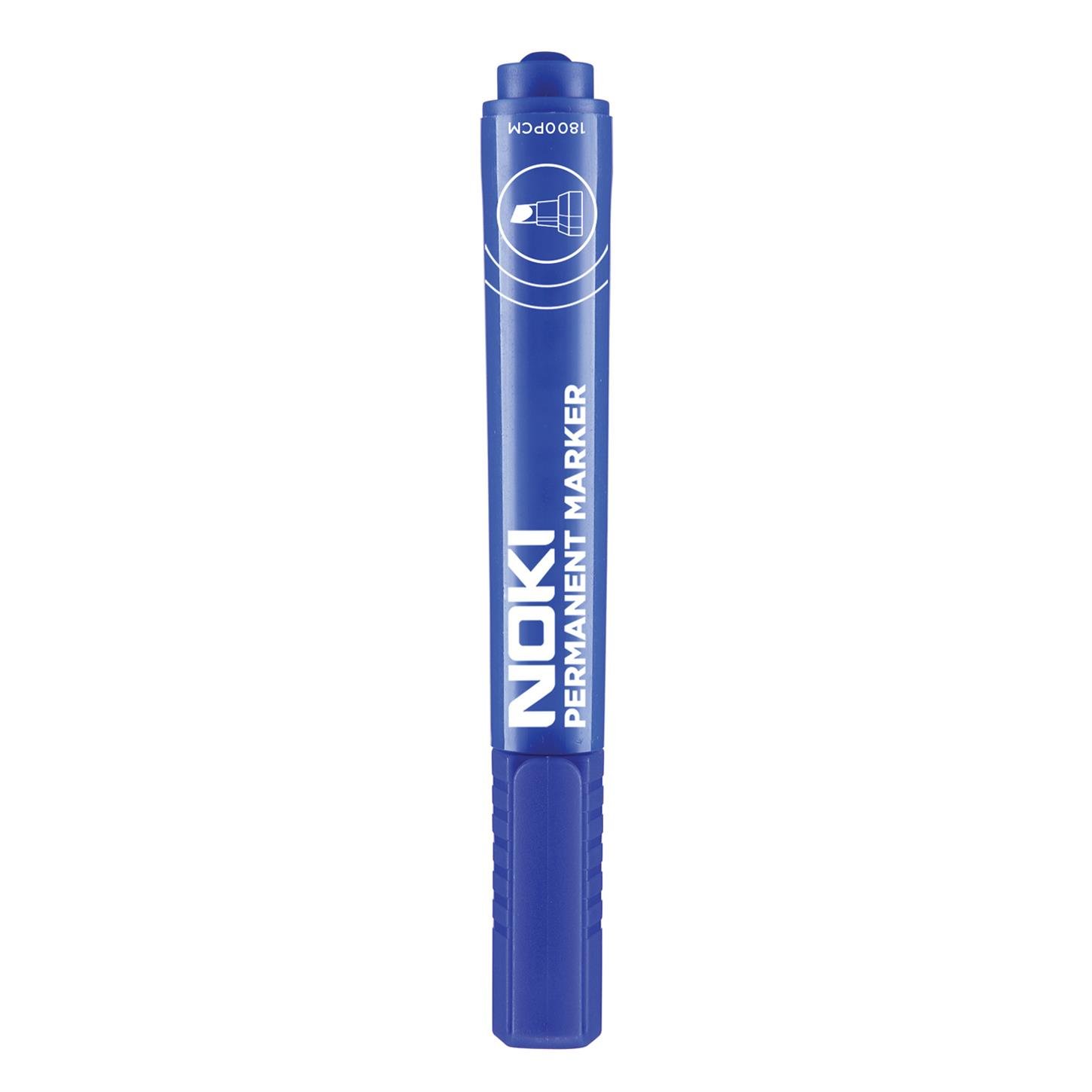 Noki Marker Permanent Kalem, Kesik Uç, Mavi