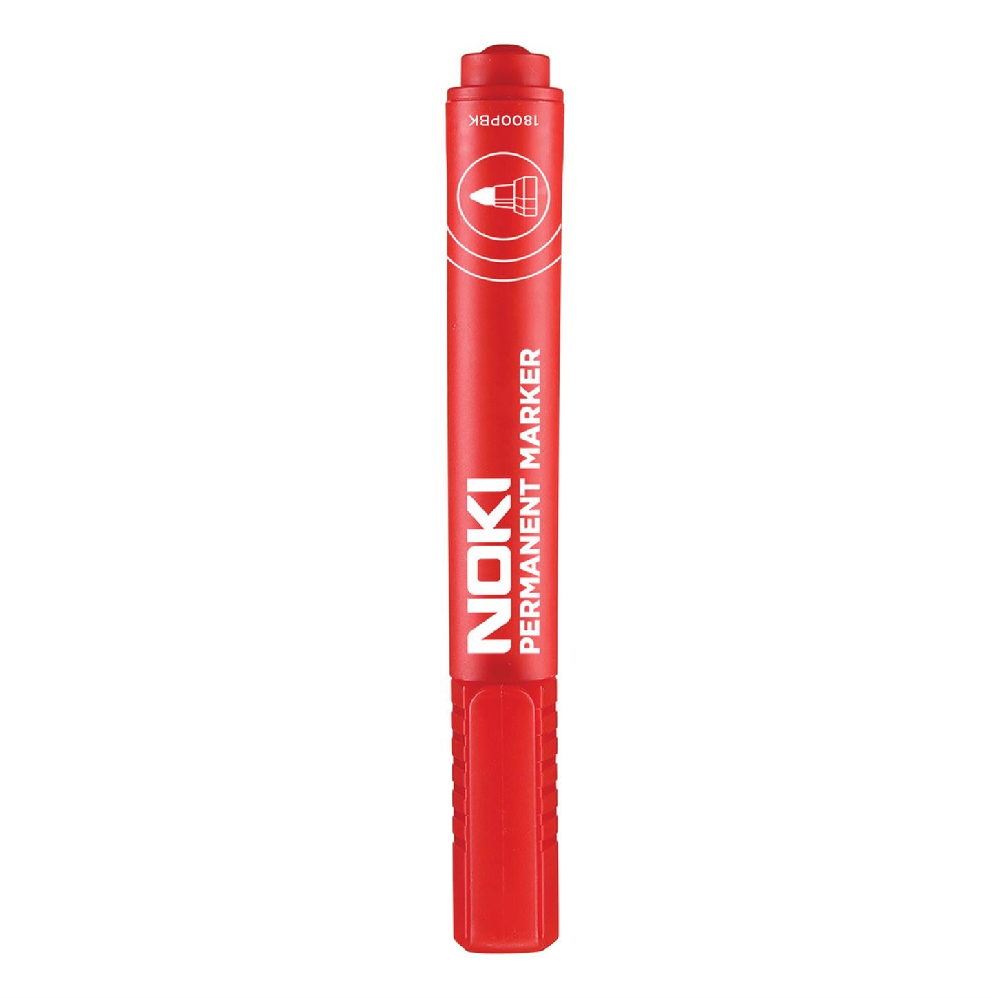 Noki Marker Permanent Kalem, Yuvarlak Uç, Kırmızı
