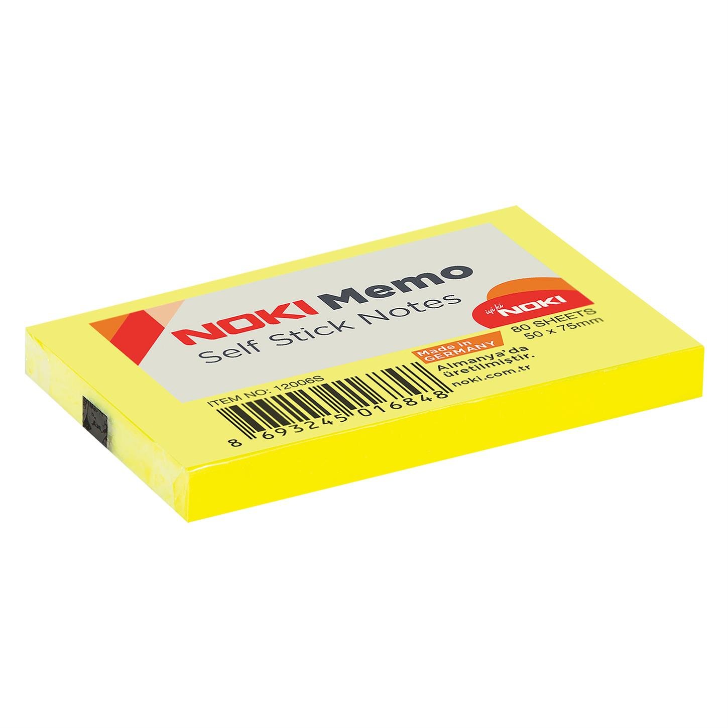Noki Memo Yağışkanlı Not Kağıdı, 50x75 mm, Turuncu