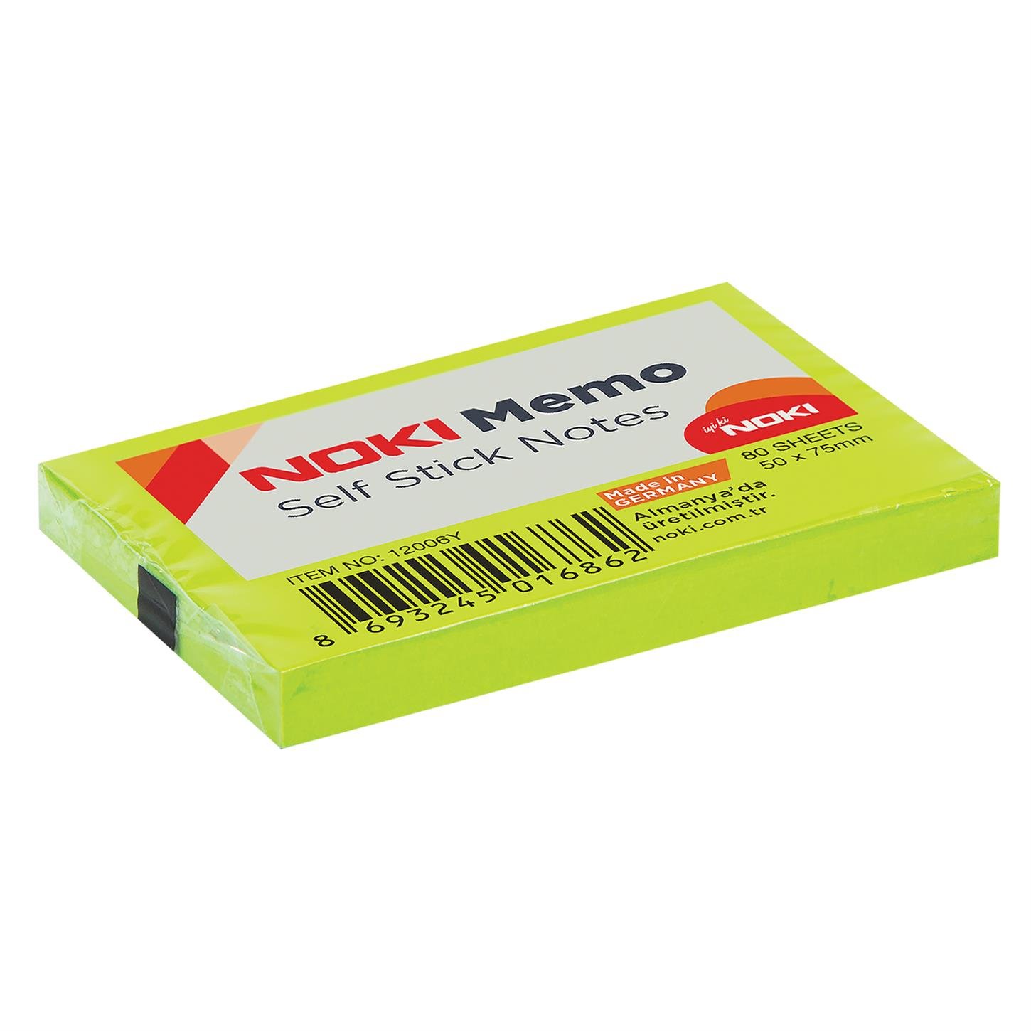 Noki Memo Yağışkanlı Not Kağıdı, 50x75 mm, Yeşil