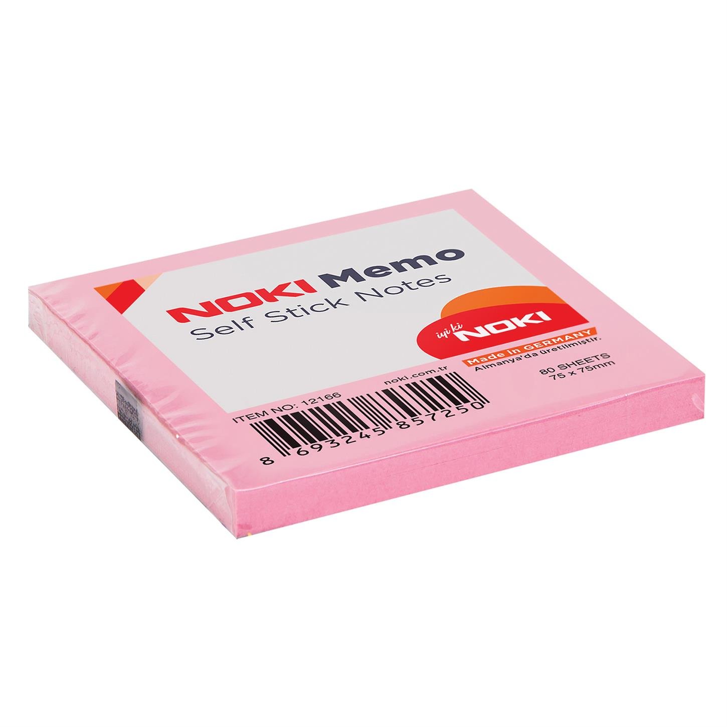 Noki Memo Yapışkanlı Not Kağıdı, 75x75 mm, Açık   Pembe