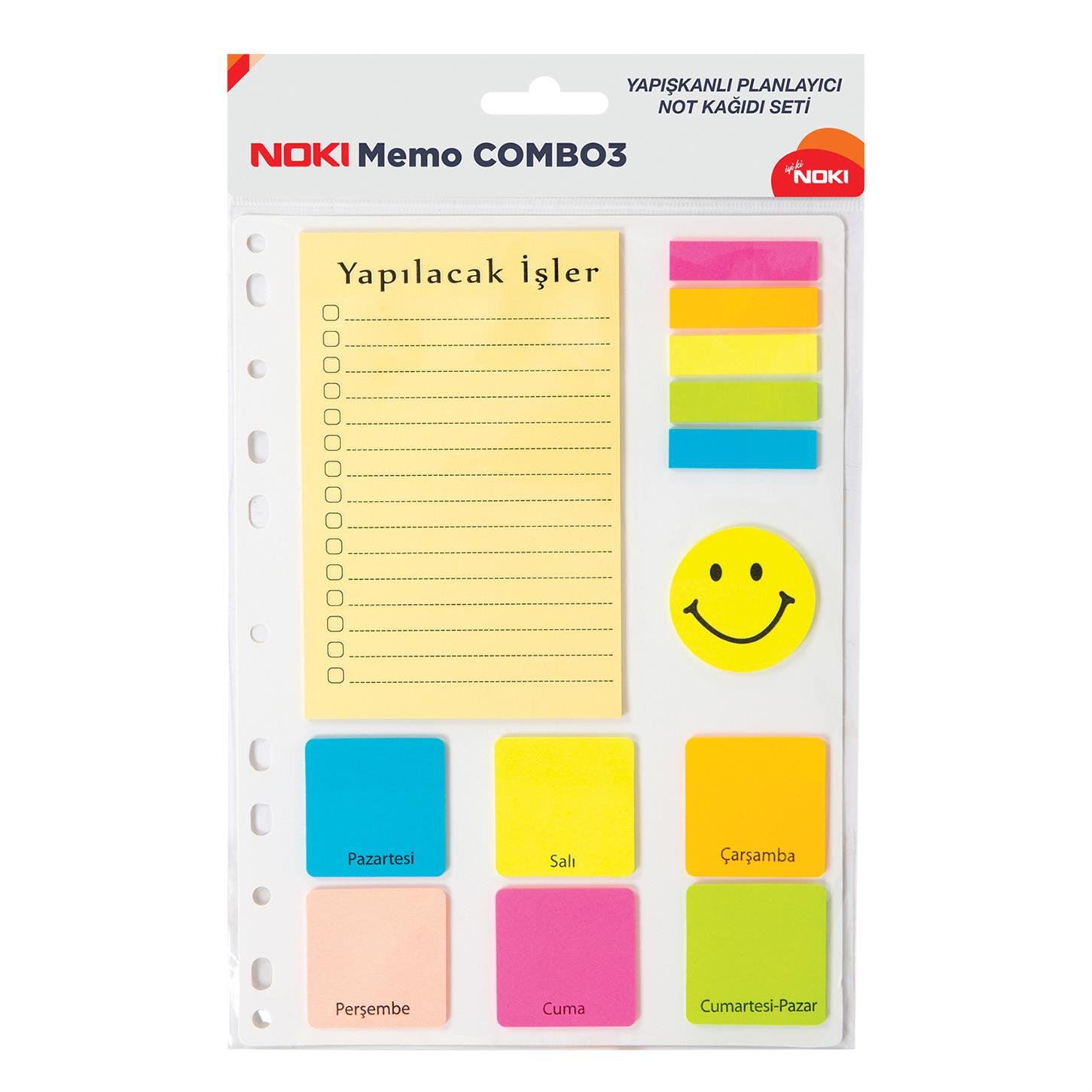 Noki Memo Yapışkanlı Not Kağıdı, Combo 3