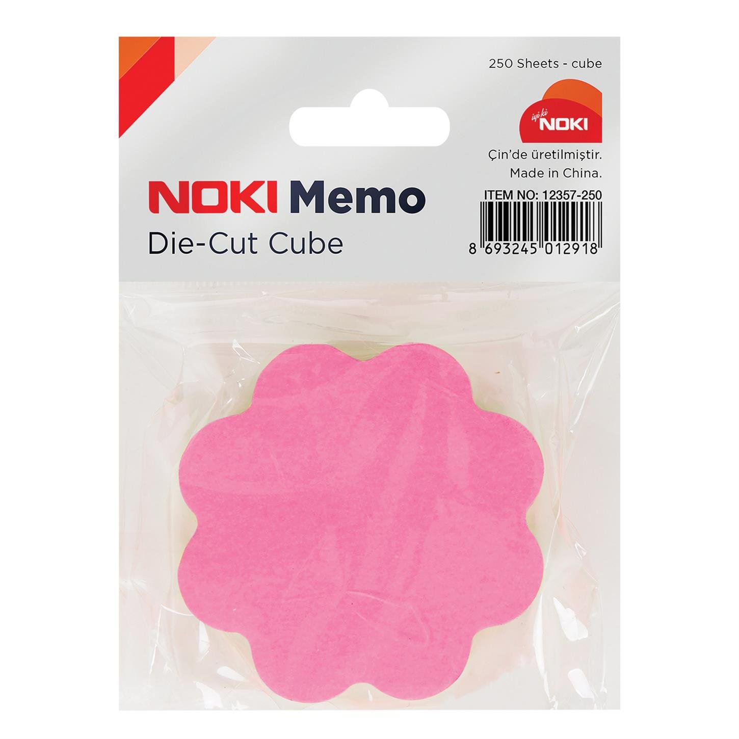 Noki Memo Yapışkanlı Notluk, 250 Sayfa, Çiçek