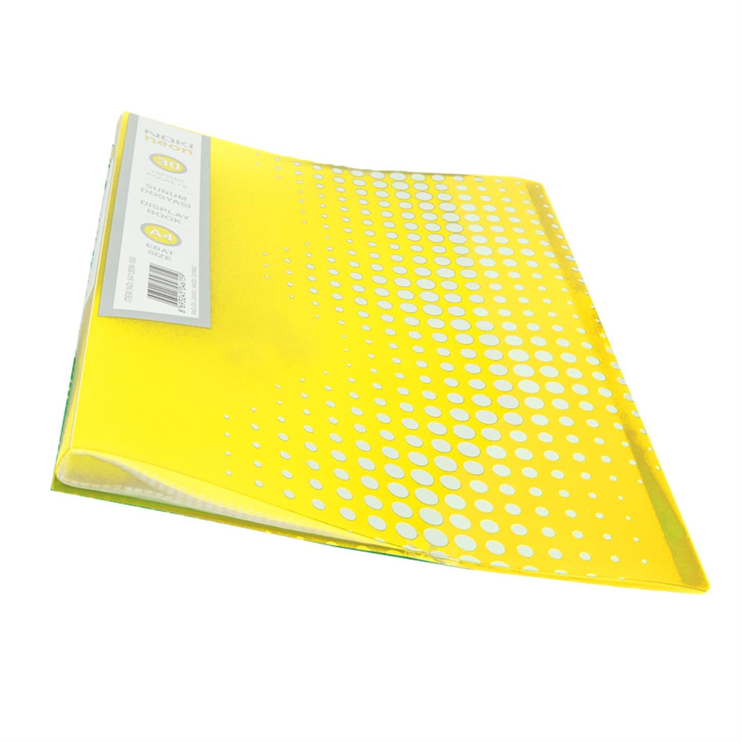 Noki Neon Seri Sunum Dosyası, 30 Yaprak, Sarı