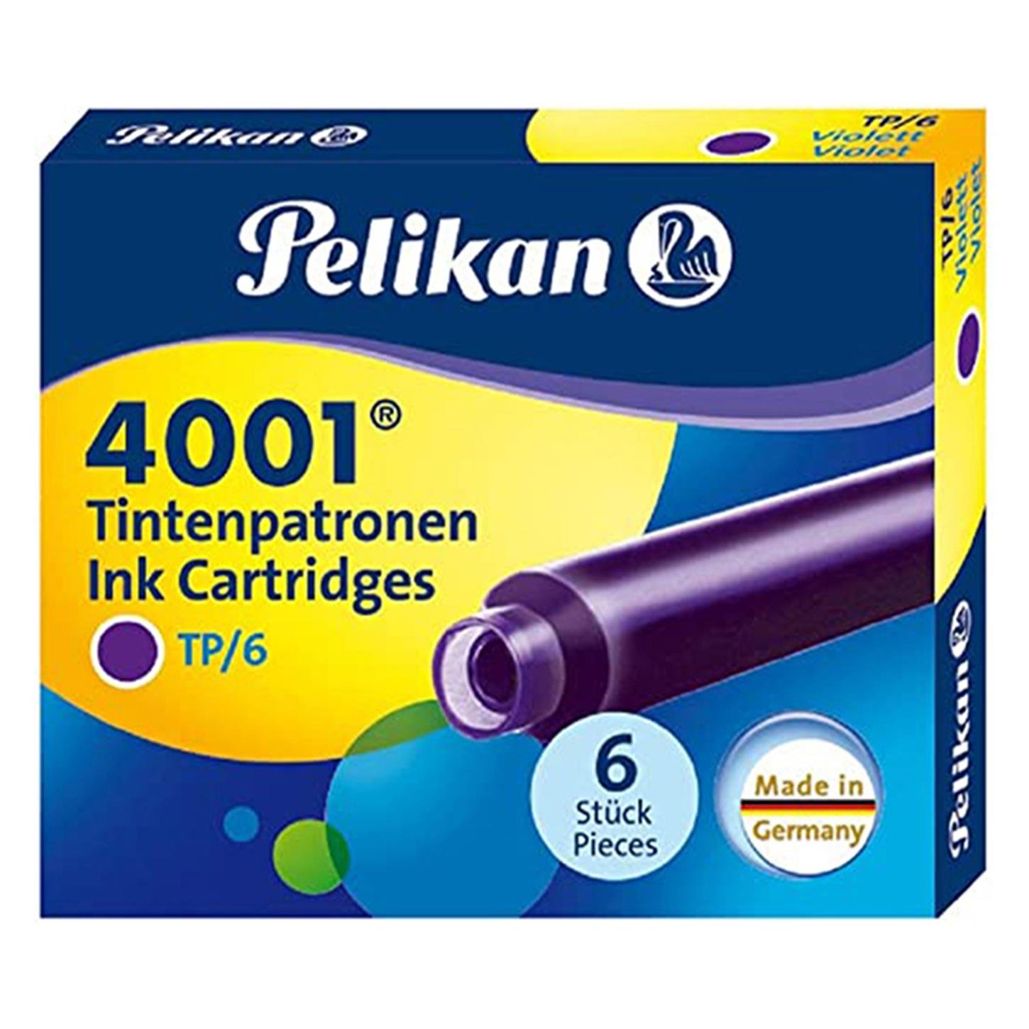 Pelikan 4001 Dolma Kl.Kartuş Kç.Royal 6lı Violet