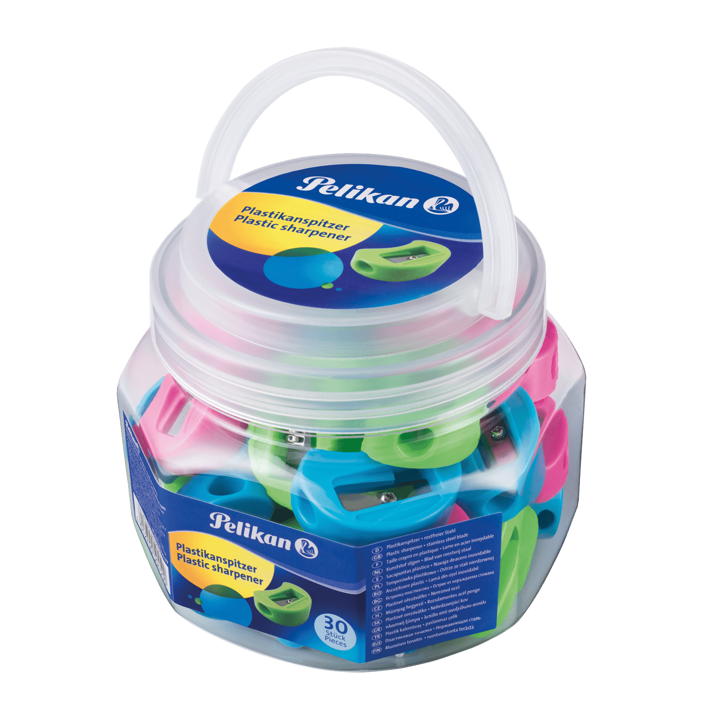 Pelikan Kavonoz 30lu Çelik Gövde Plastik Kalemtraş