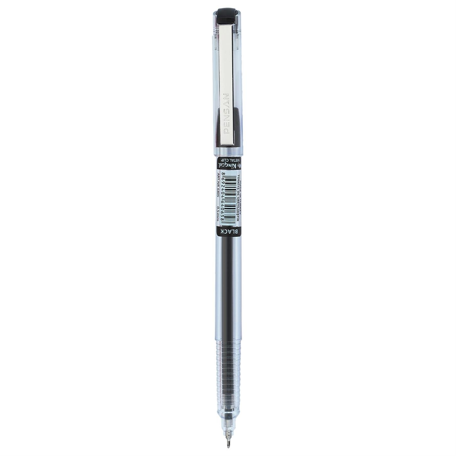 Pensan 6405 My-Kıng Jel Metal Klipsli Tükenmez  Kalem 05 mm Siyah