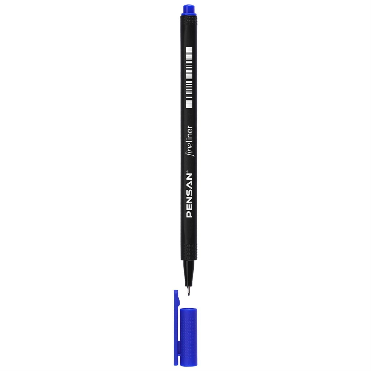 Pensan 6500 Fineliner Keçe Uçlu Kalem, Mavi