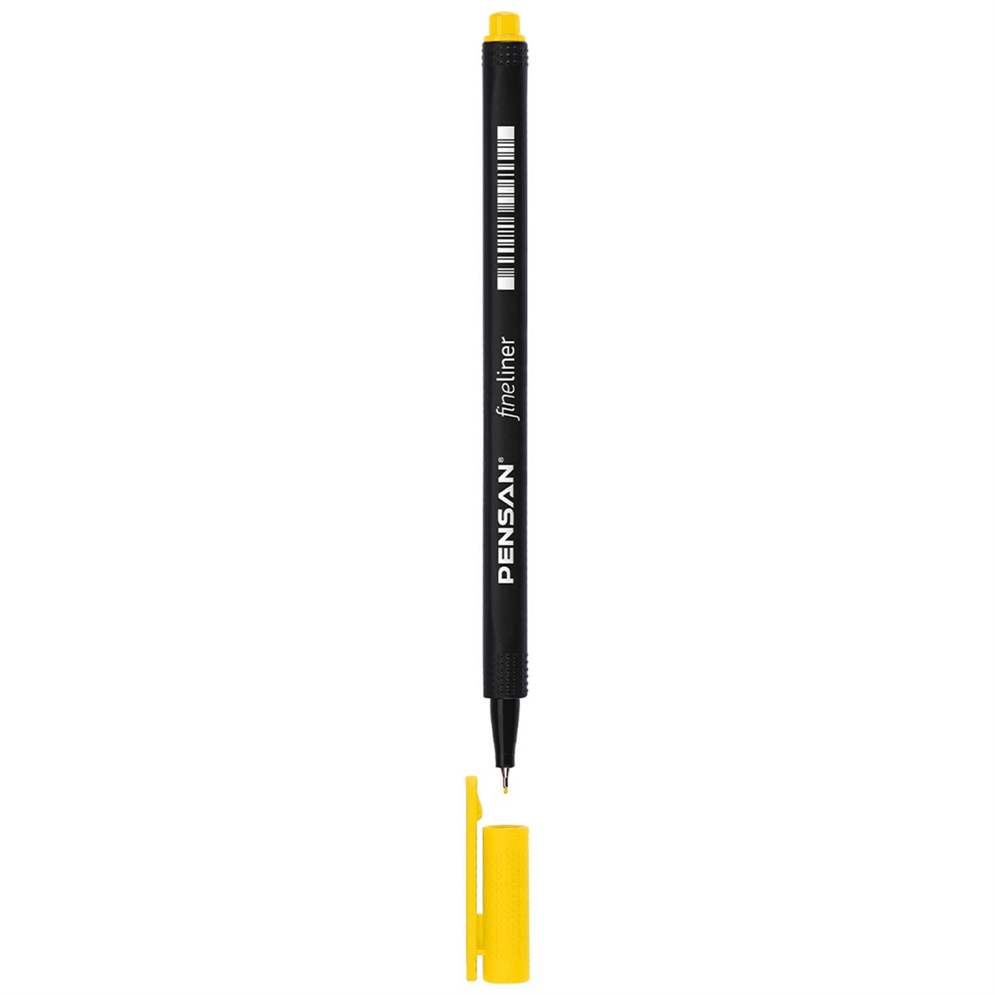 Pensan 6500 Fineliner Keçe Uçlu Kalem, Sarı
