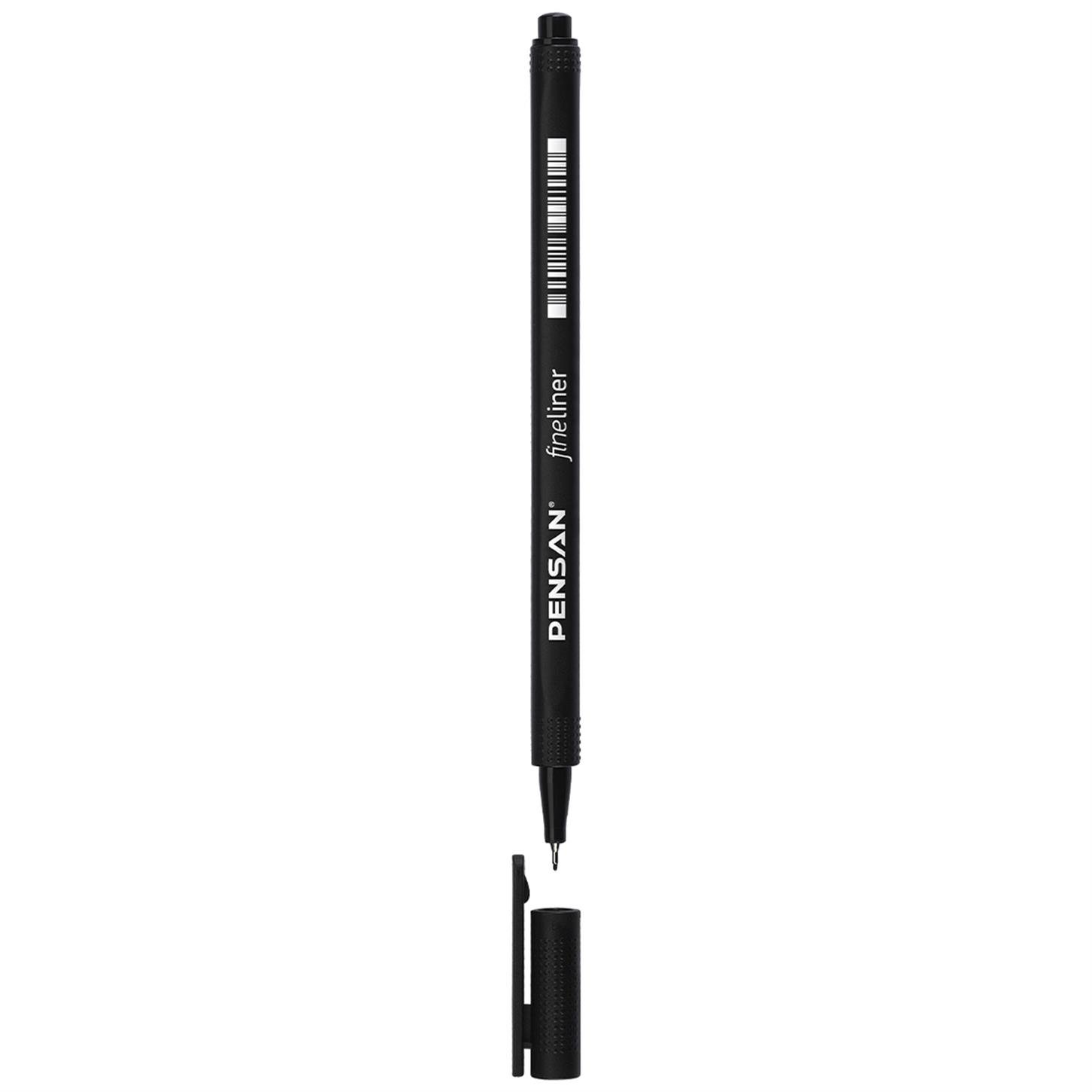 Pensan 6500 Fineliner Keçe Uçlu Kalem, Siyah