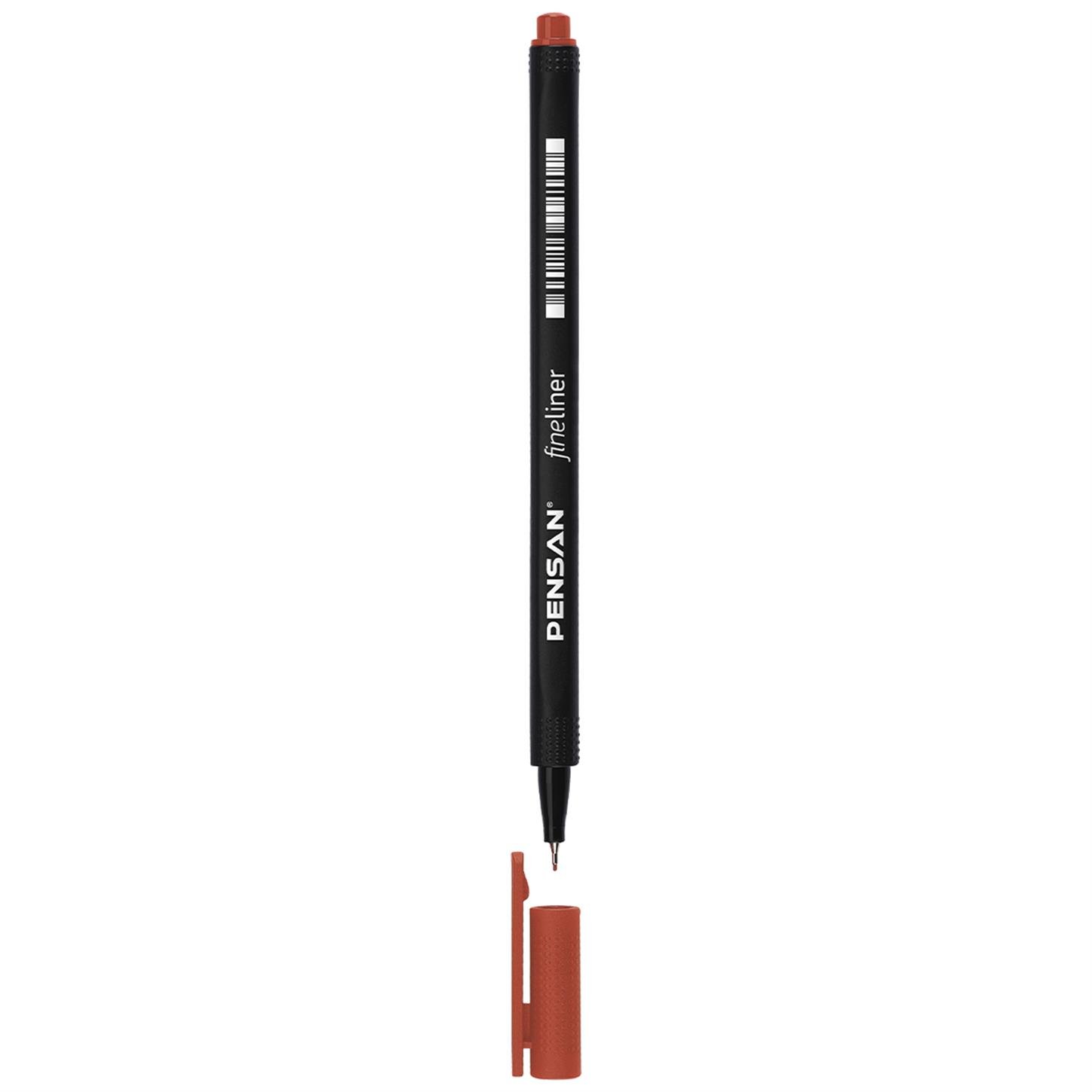 Pensan 6500 Fineliner Keçe Uçlu Kalem, Kahverengi