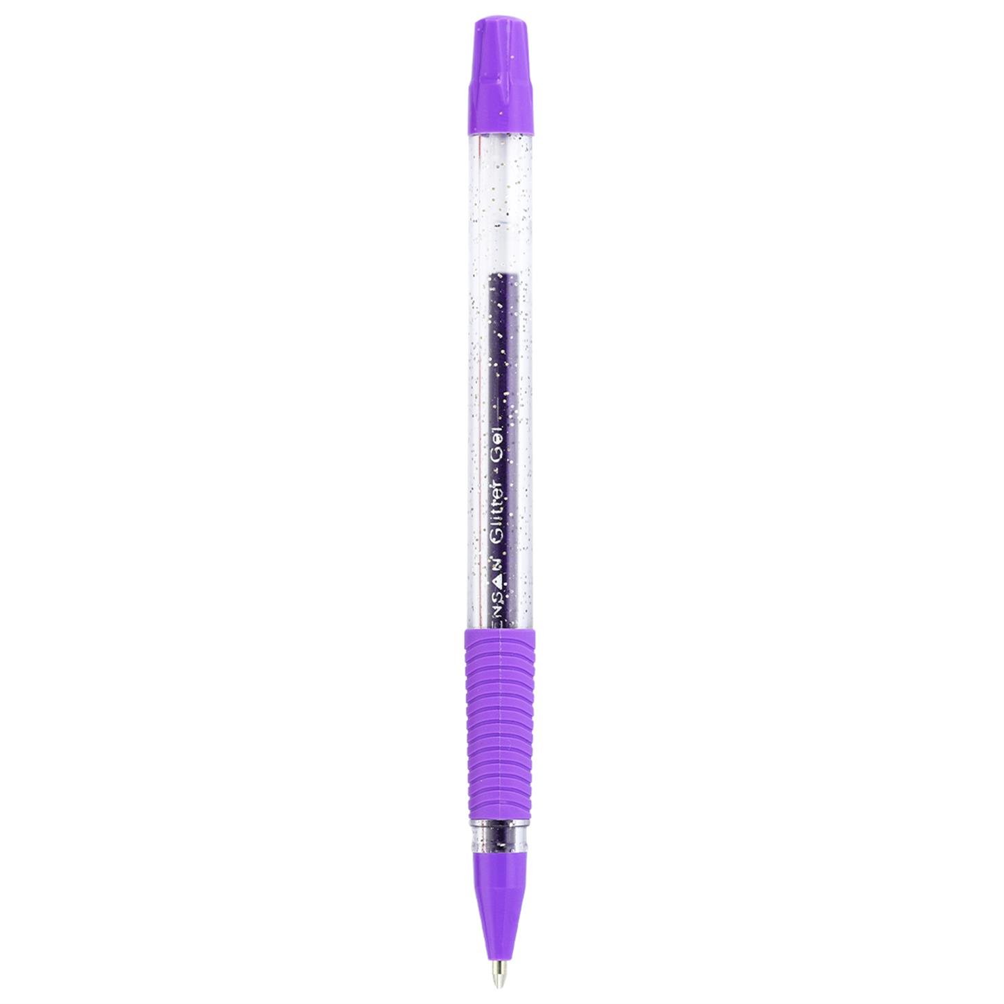 Pensan Glıtter Simli Jel Tükenmez Kalem 1mm Mor