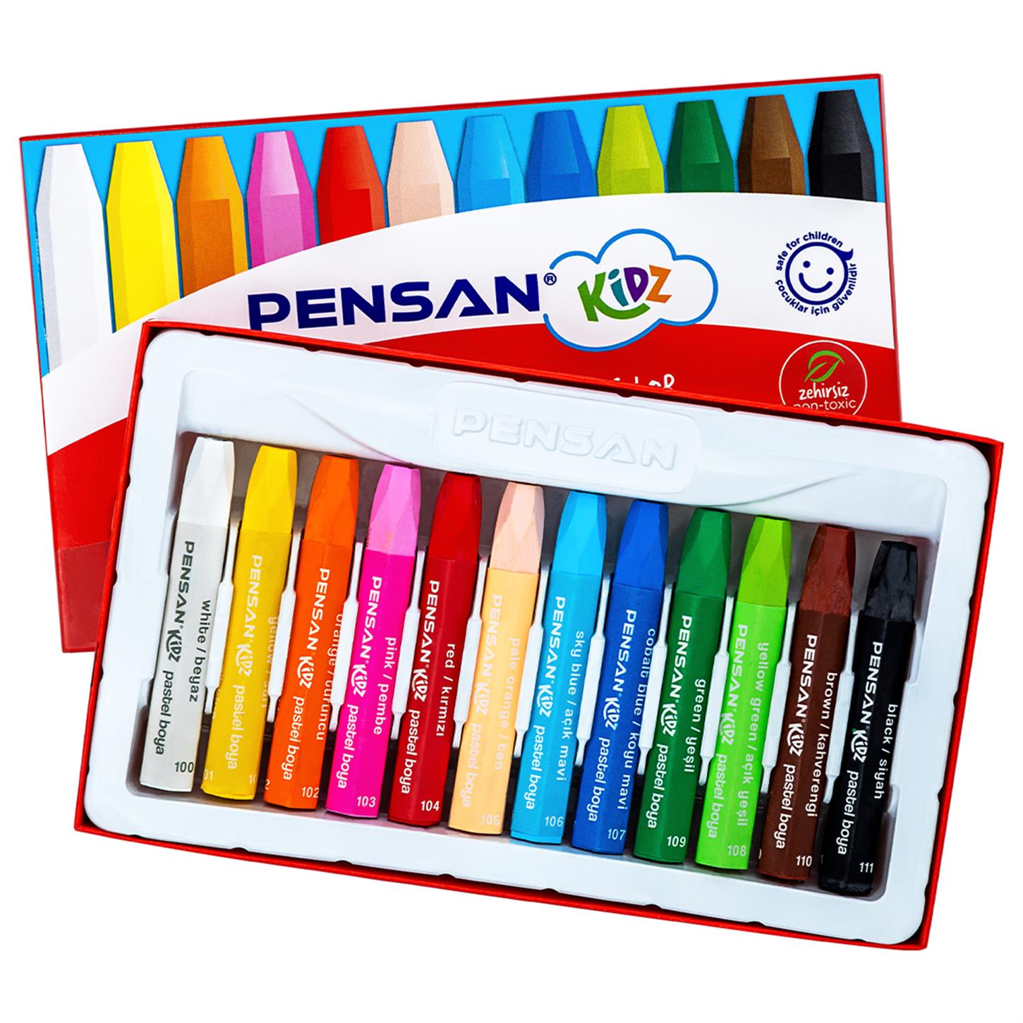 Pensan Kidz Pastel Boya 12 Renk