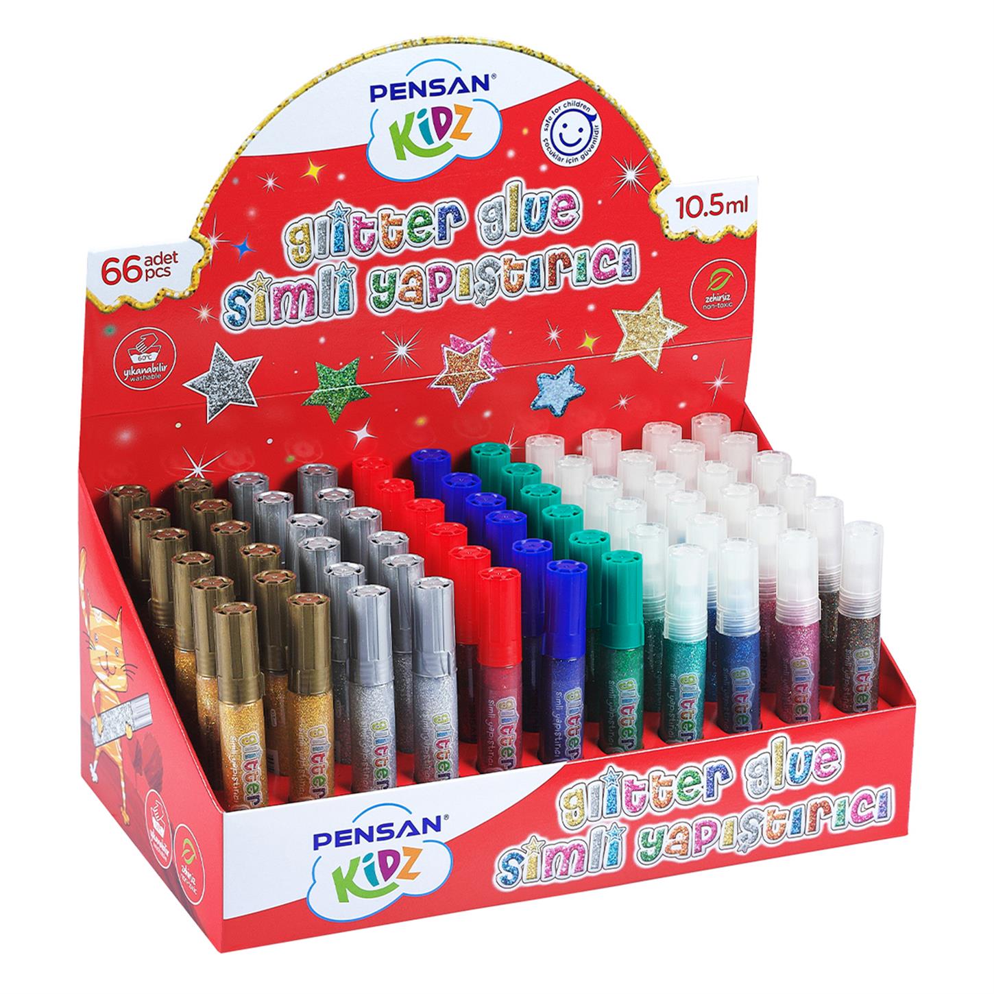 Pensan Kidz Simli Yapıştırıcı, 10.5 ml (66 adet)