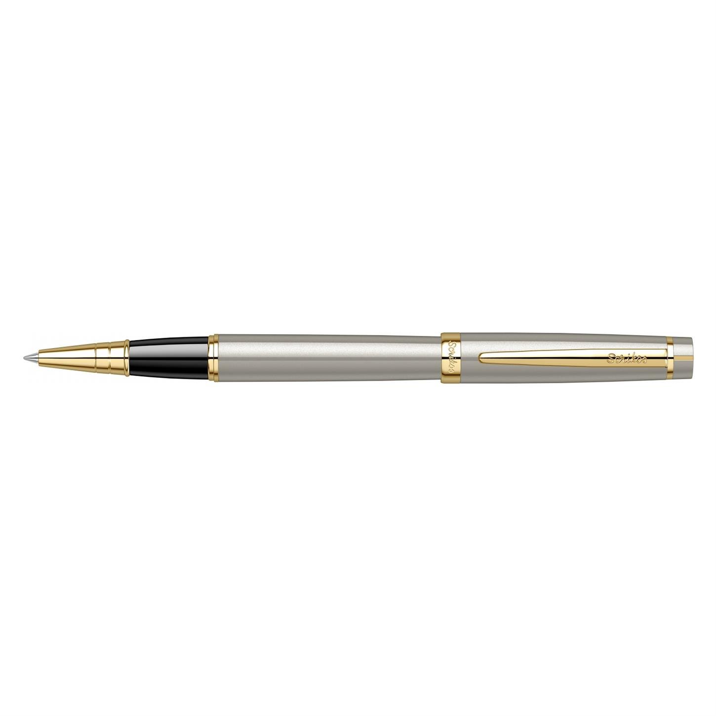Scrikss Elegance Honour 38 Roller Kalem Saten Gövde Altın Kaplama Klips