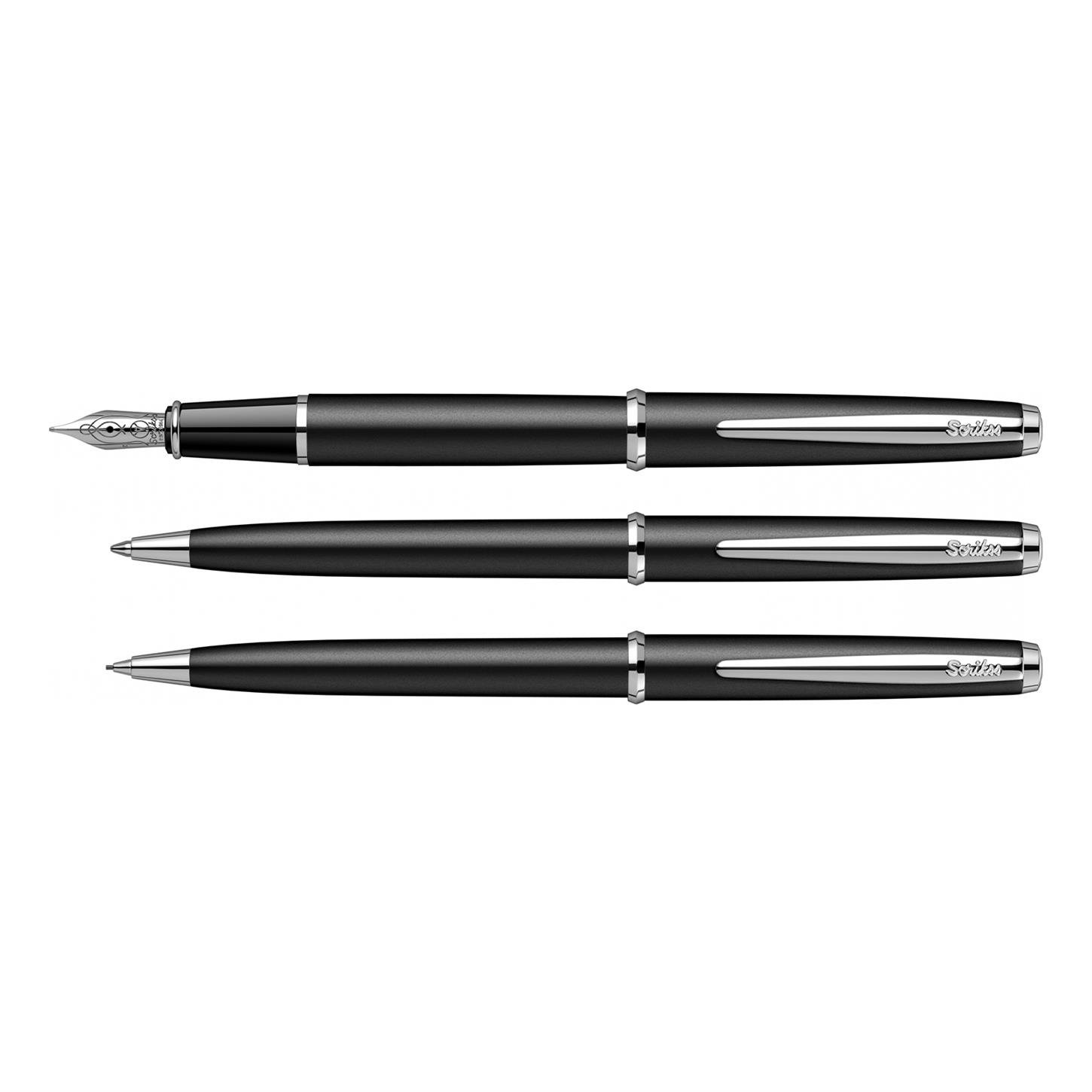 Scrikss Klasik Vintage 53C 3lü Set Dolma Kalem- Tükenmez Kalem- Versatil (Uçlu) Kalem Akrilik Gövd