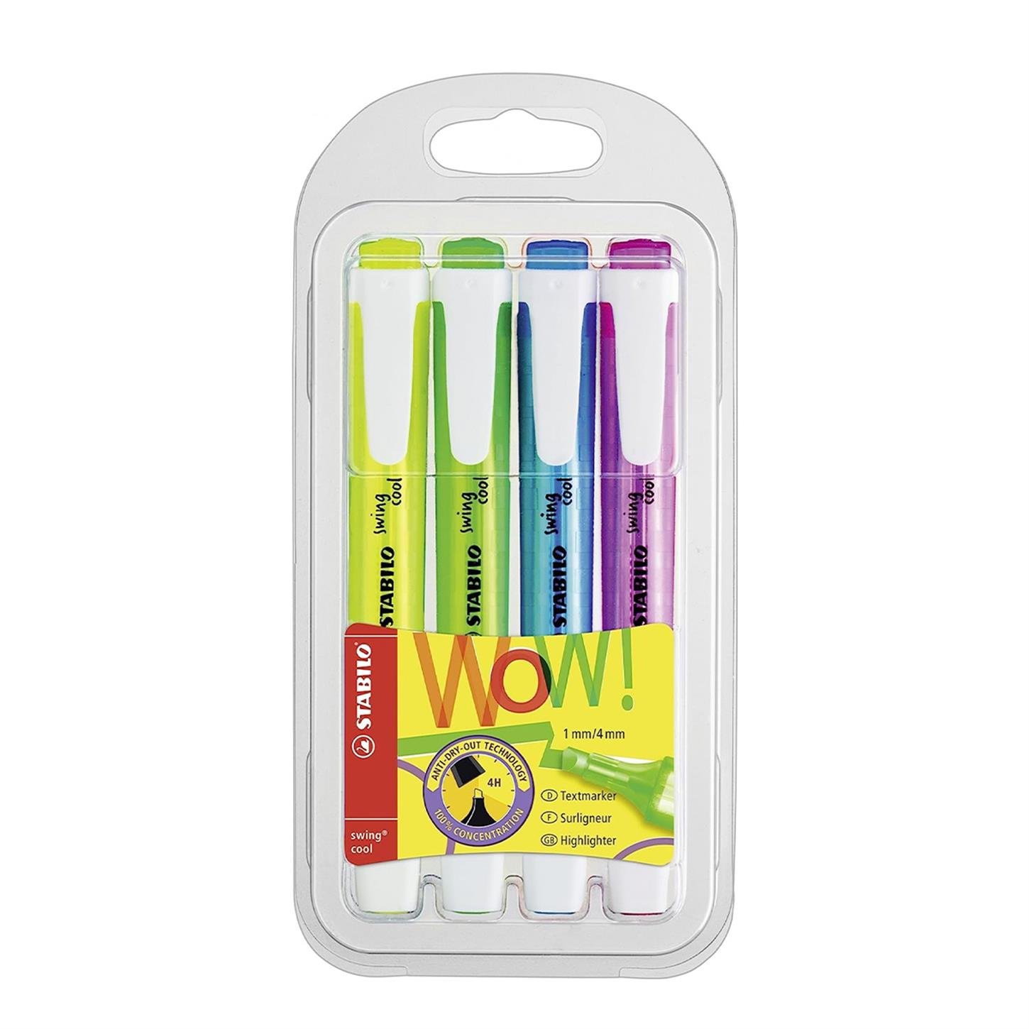 Stabilo Swing Cool Fosforlu Kalem 4lü Paket 275/4