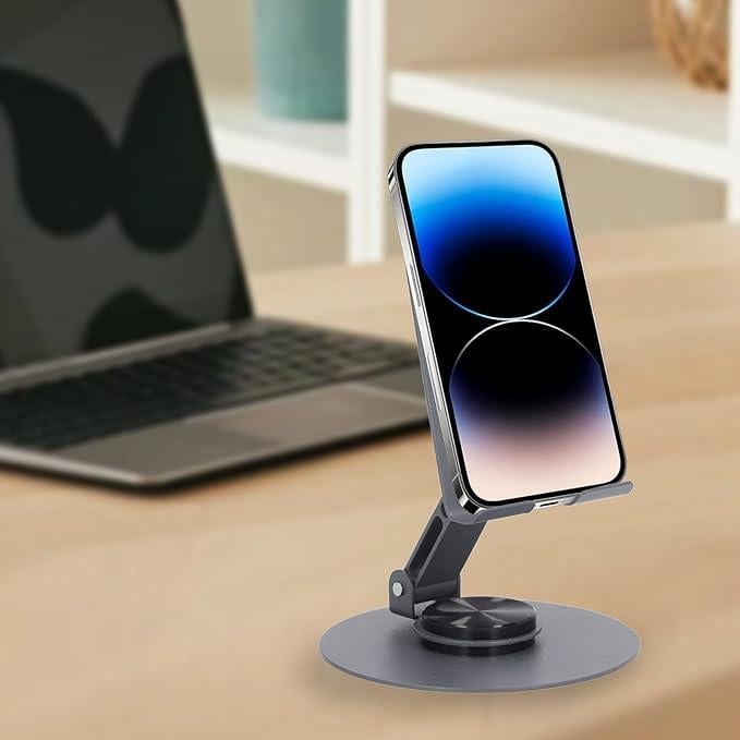 Karbon Çelik Tasarımlı Telefon ve Tablet Standı