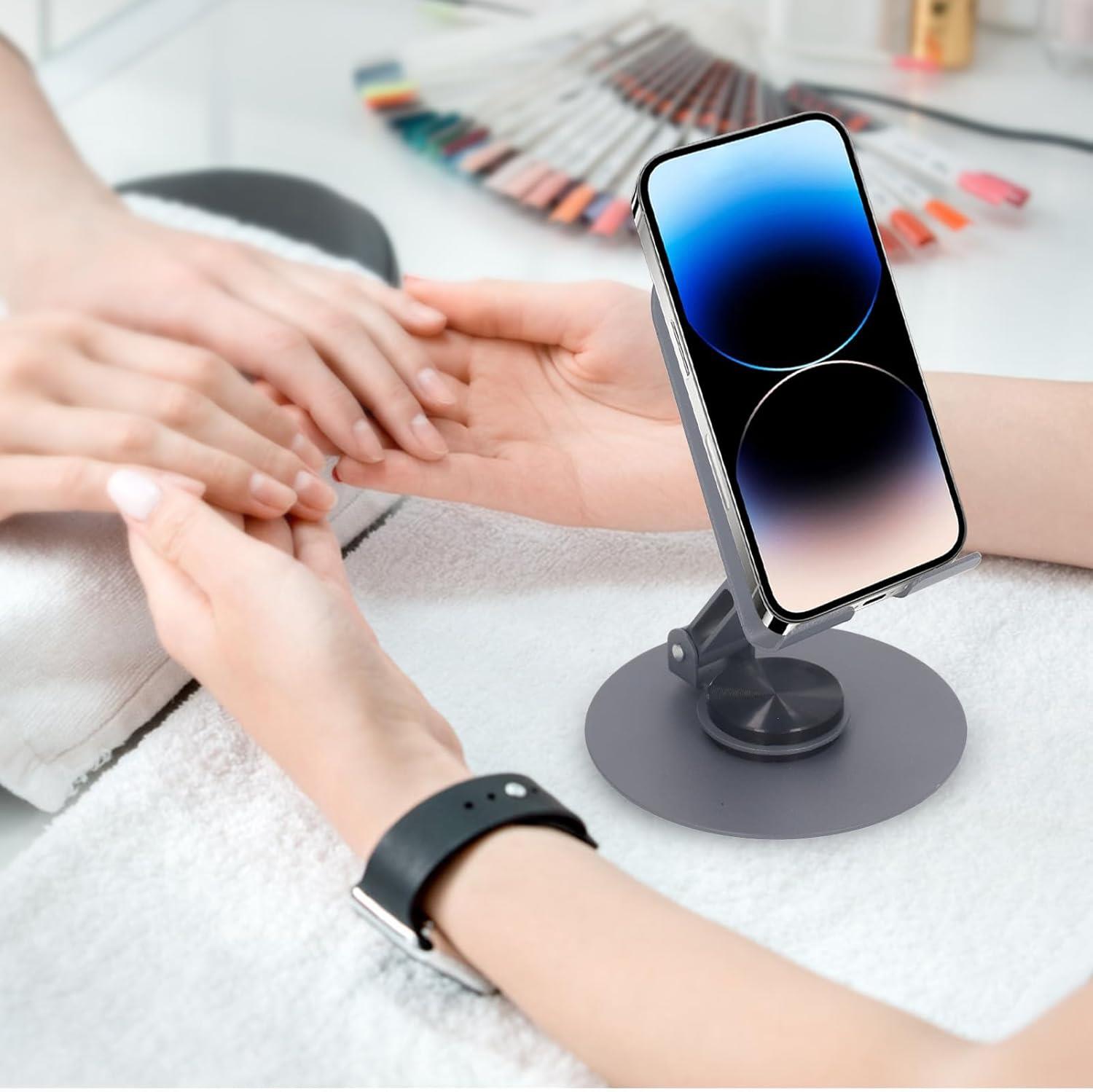 Karbon Çelik Tasarımlı Telefon ve Tablet Standı