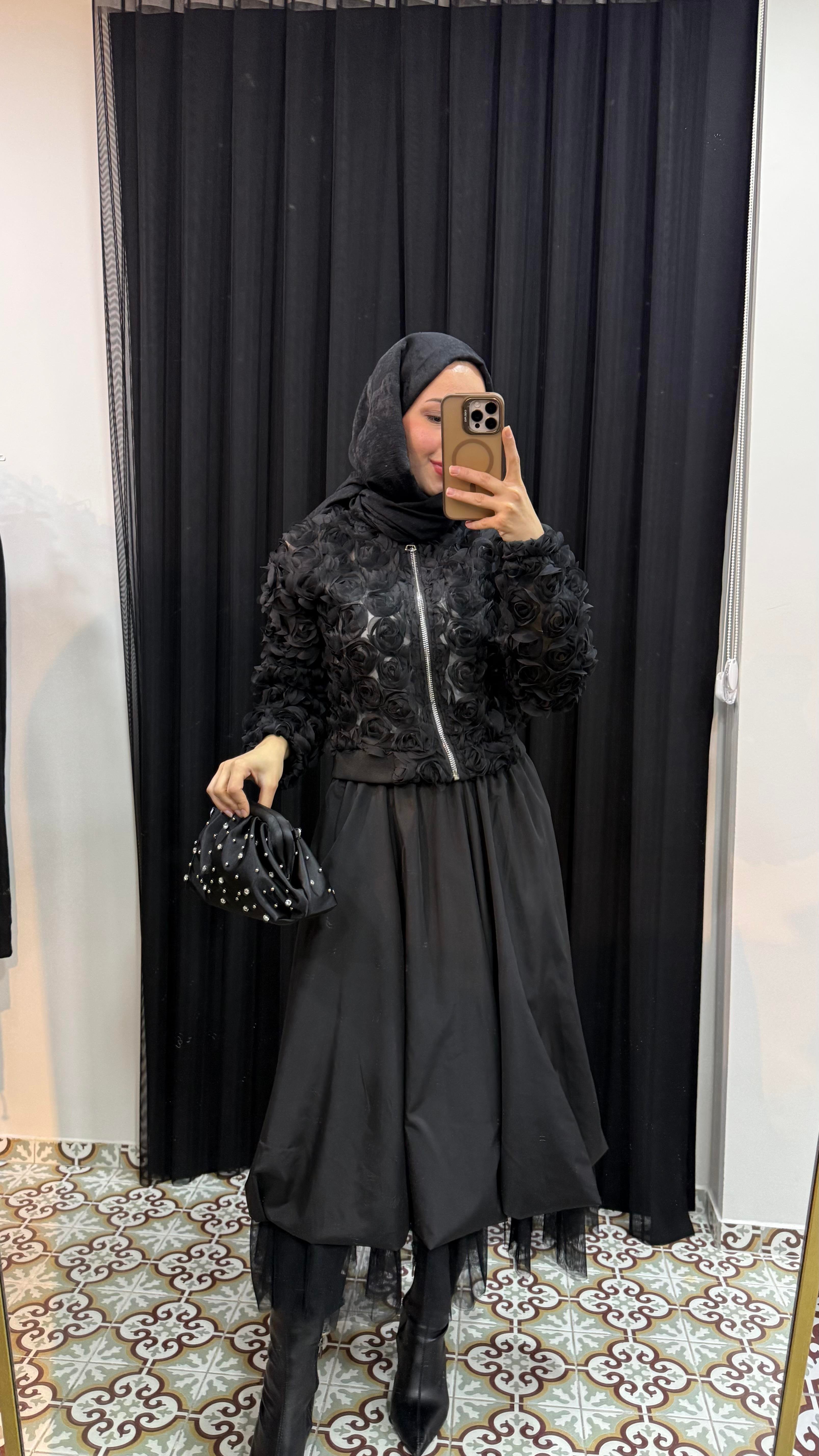 İŞLEME EKLEMELİ İTHAL ETEK