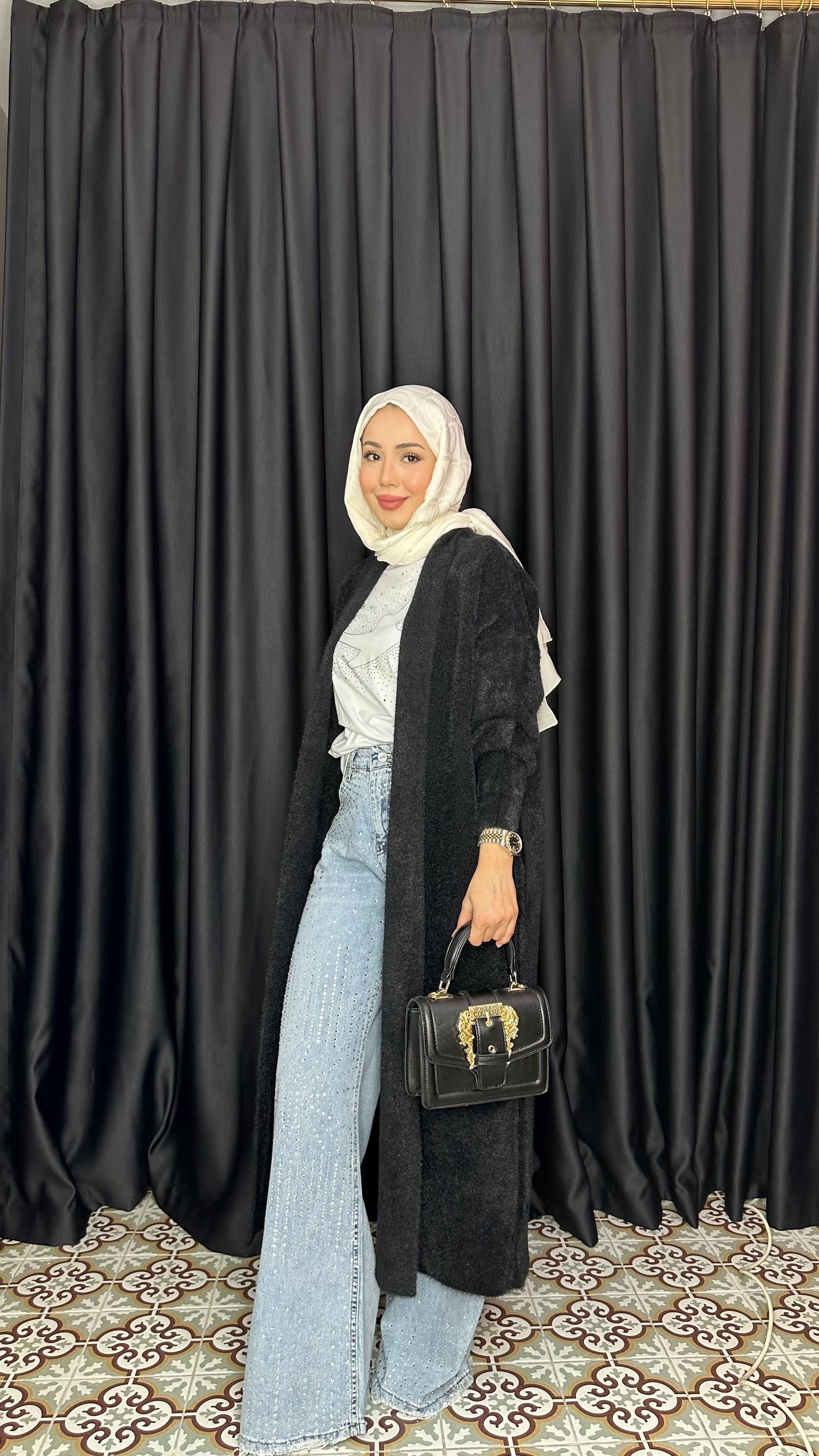 SİYAH ANGORA HIRKA