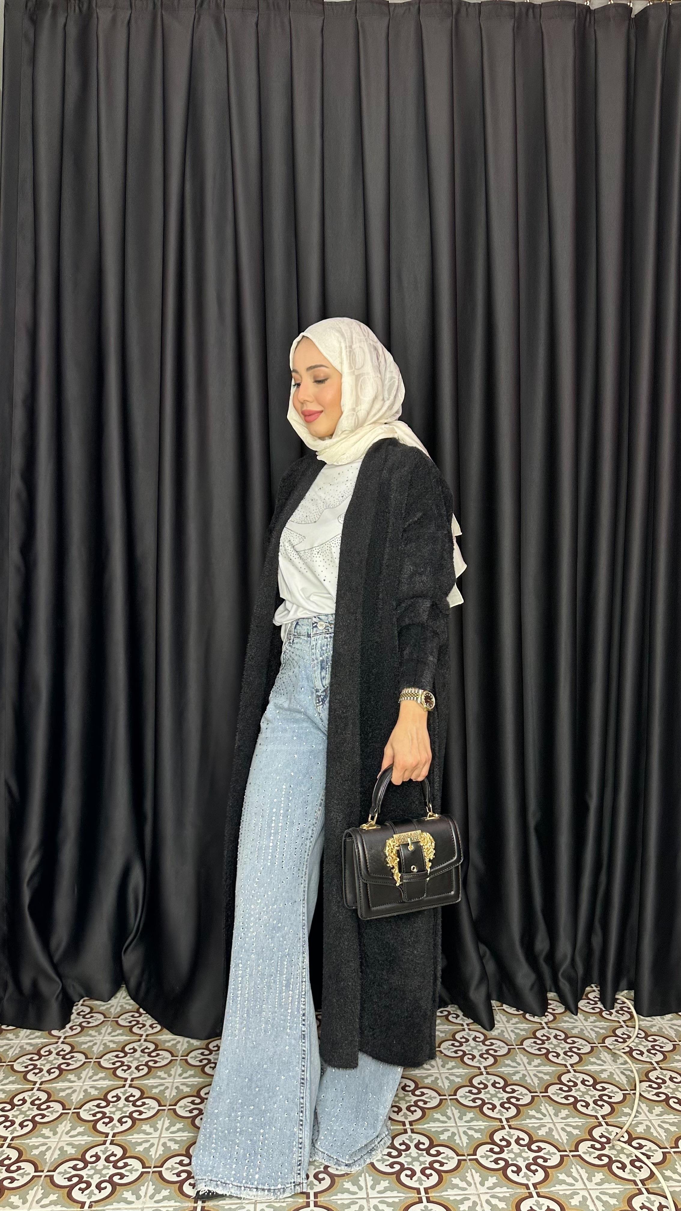 SİYAH ANGORA HIRKA