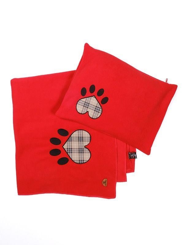 Pati Aplikeli Polar Battaniye-Yastık Kılıfı PATCH