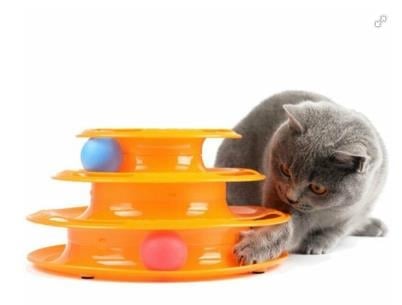 ÜÇ KATLI PRAMİT KEDİ OYUNCAĞI