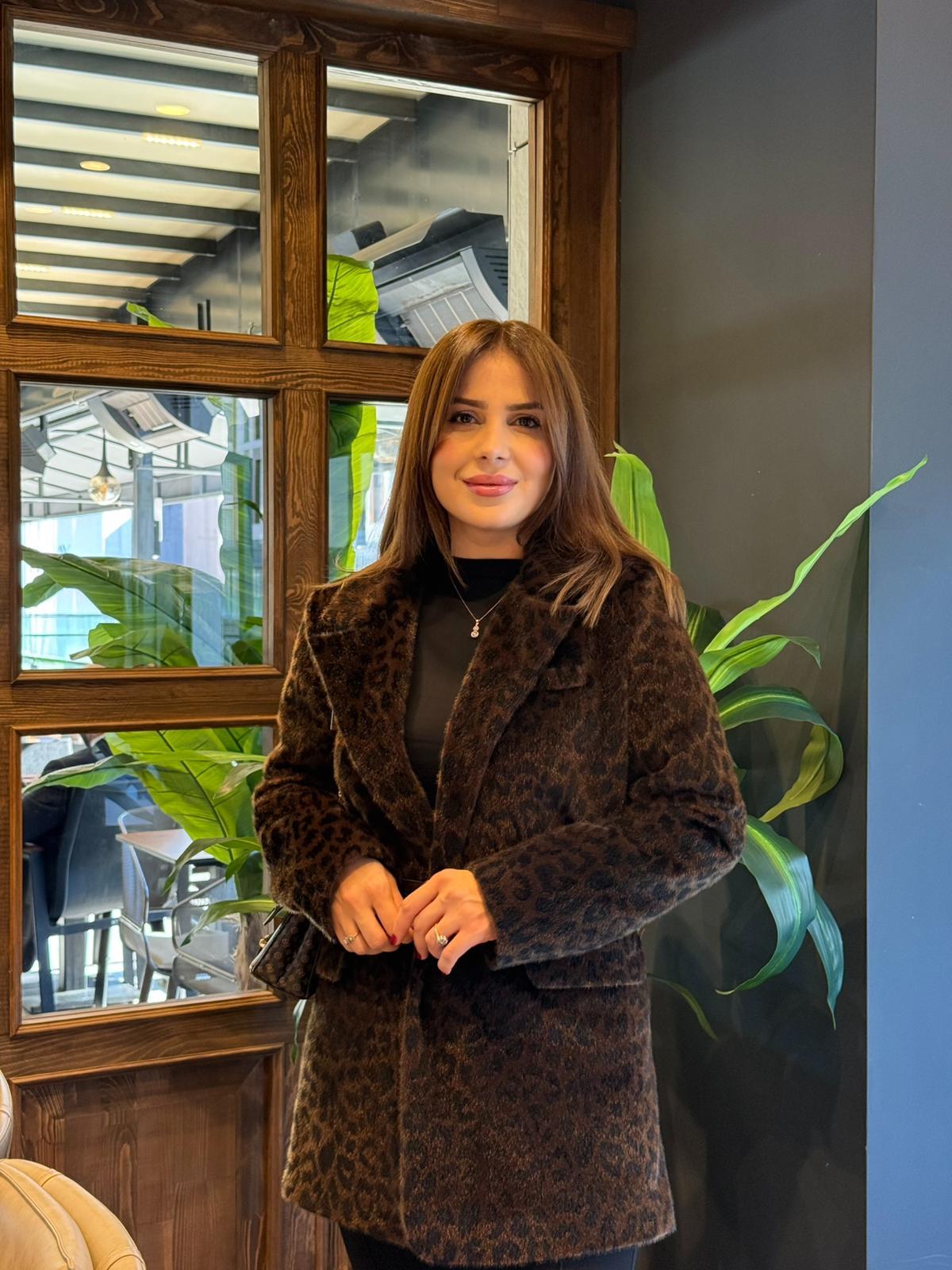 LEOPAR KÜRK BLAZER CEKET