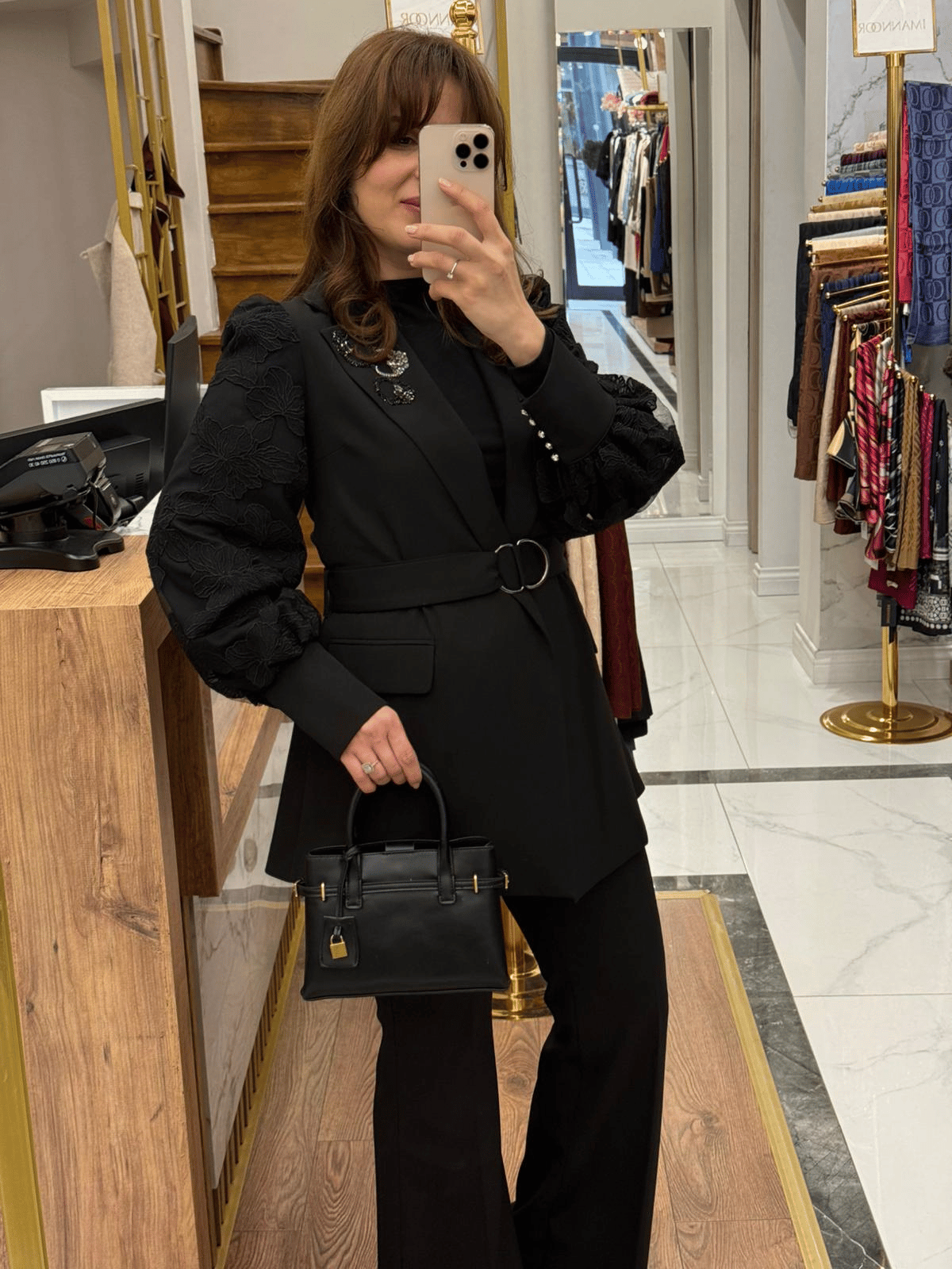 MY312- KOLU DANTELLİ PANTOLONLU TAKIM
