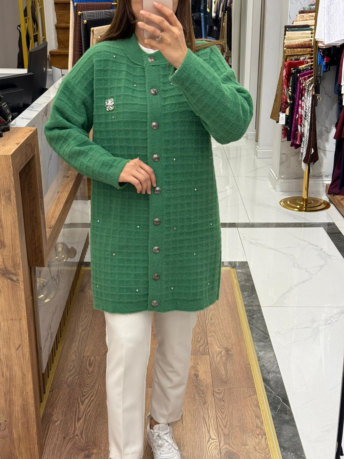 NUSS ANGORA TAŞLI HIRKA