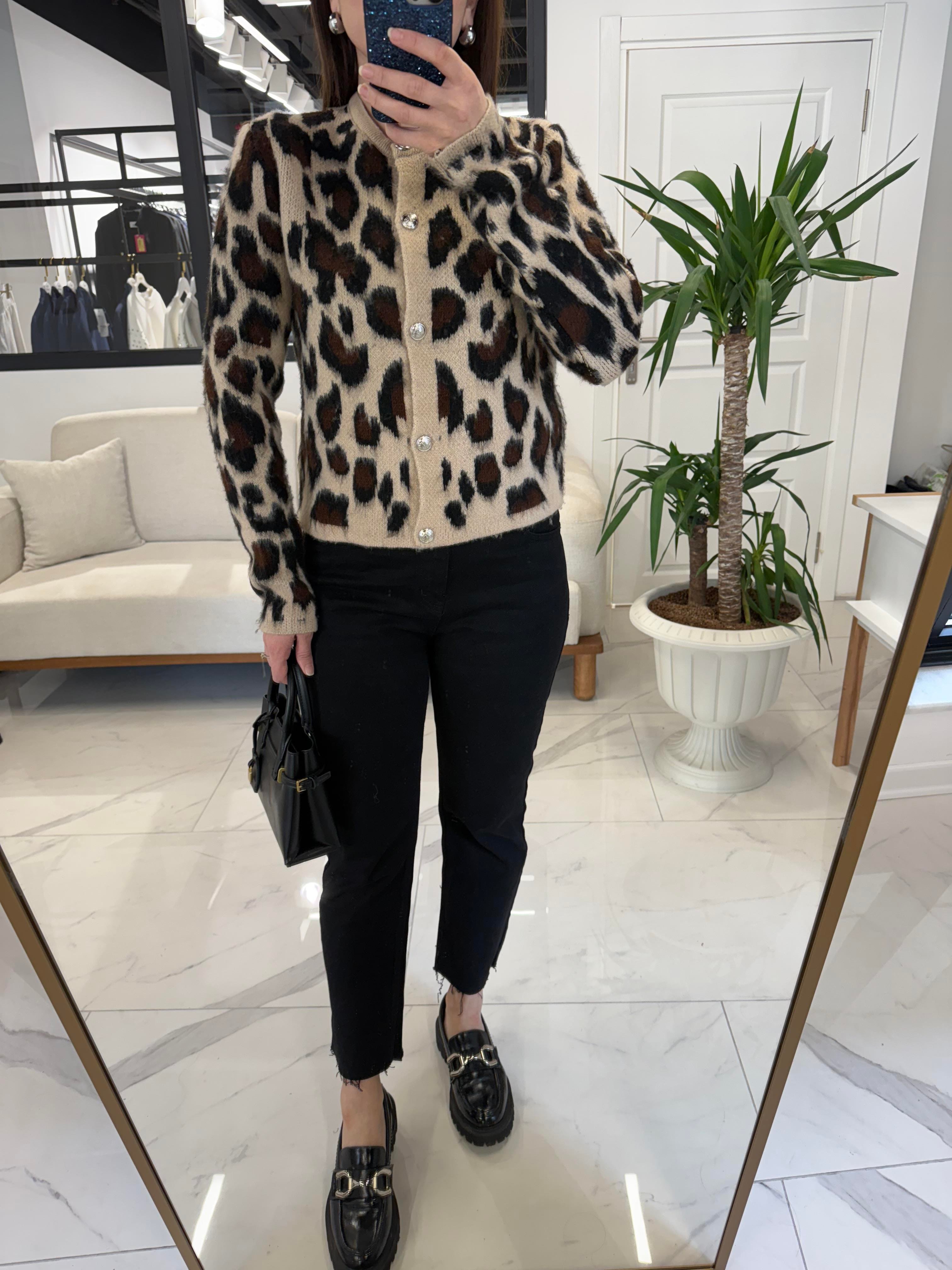 ŞARDONLU LEOPAR DESEN HIRKA