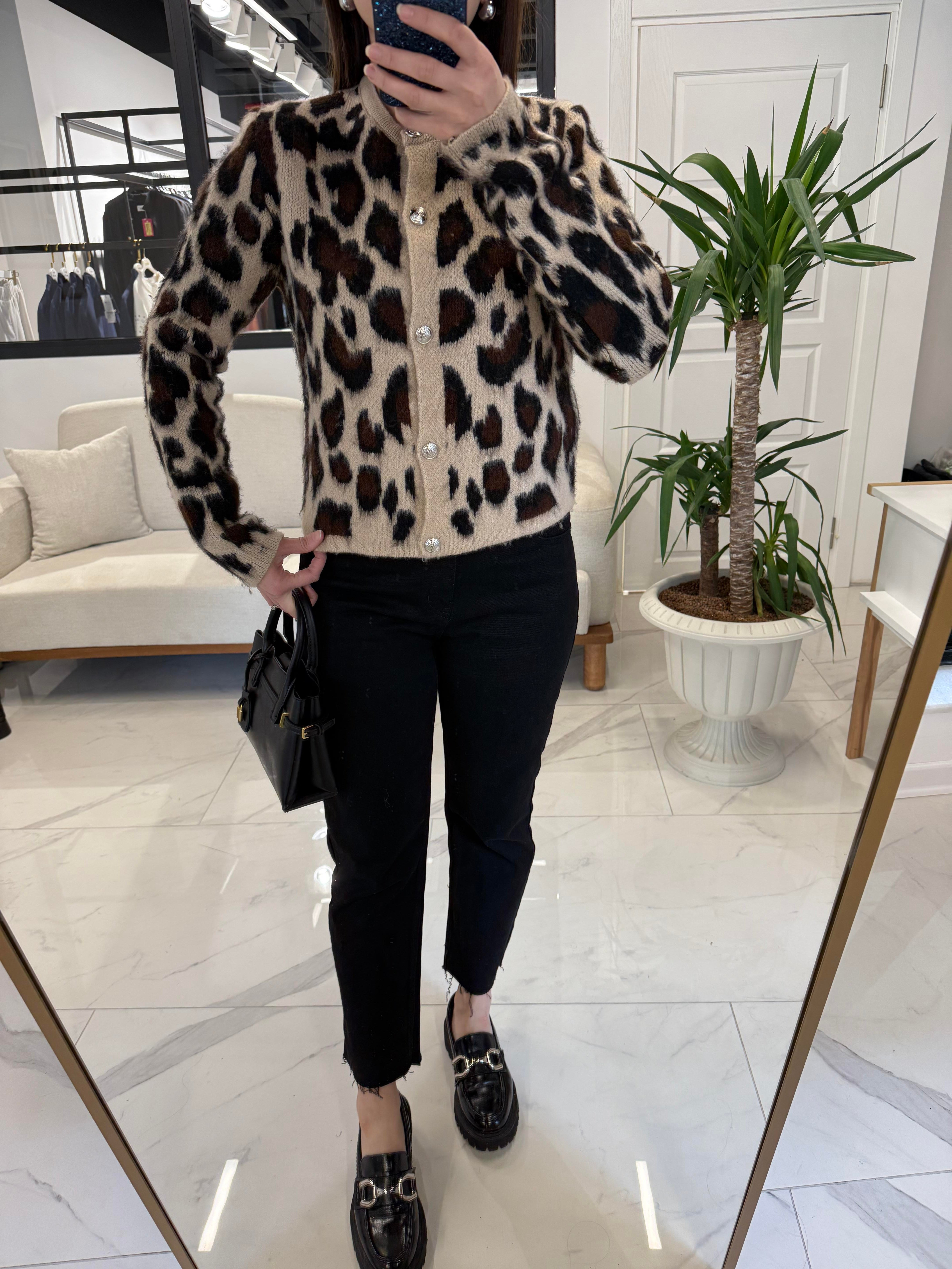 ŞARDONLU LEOPAR DESEN HIRKA