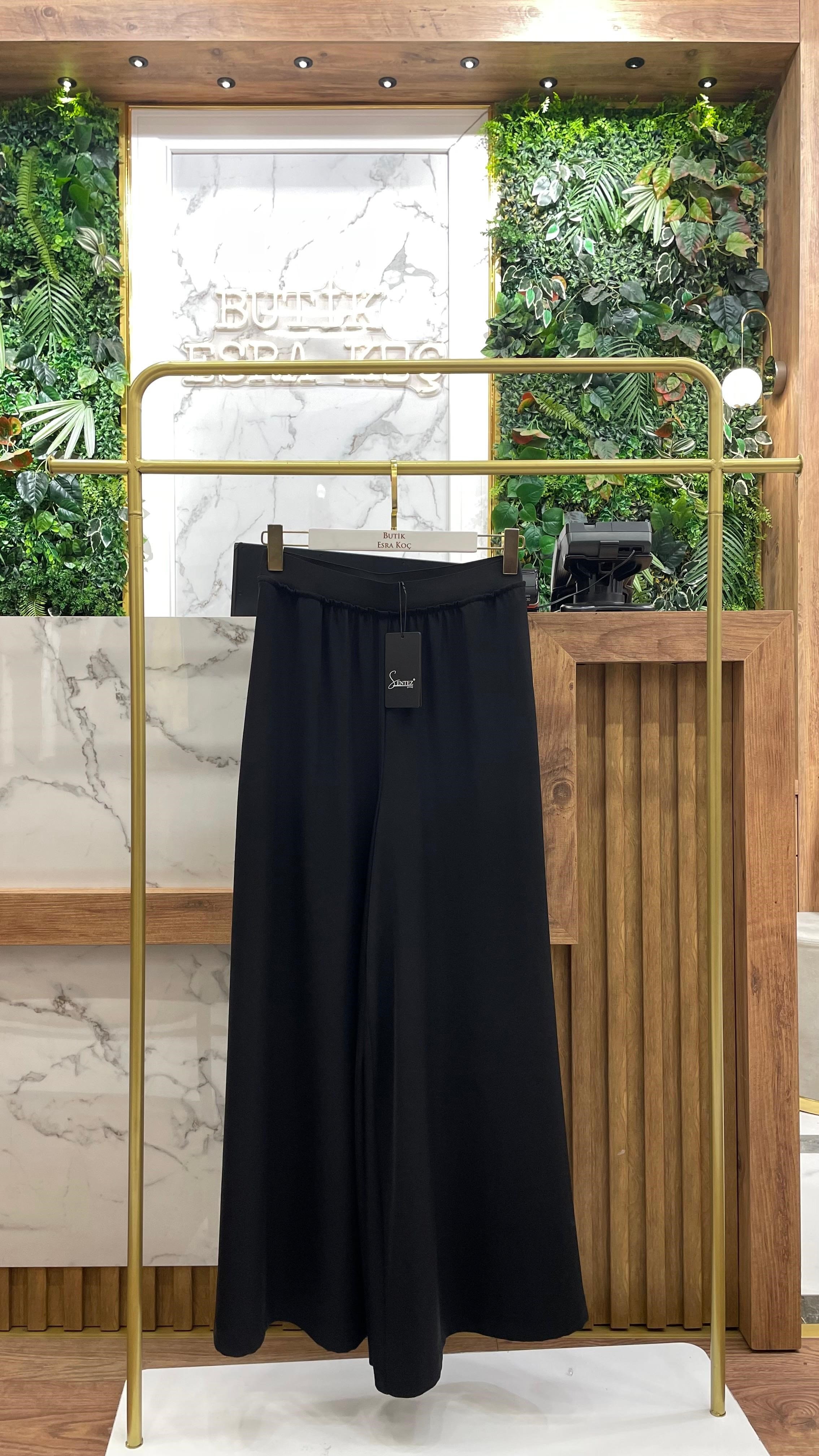 SENTEZ-LOGOS GENİŞ PAÇA PANTOLON 