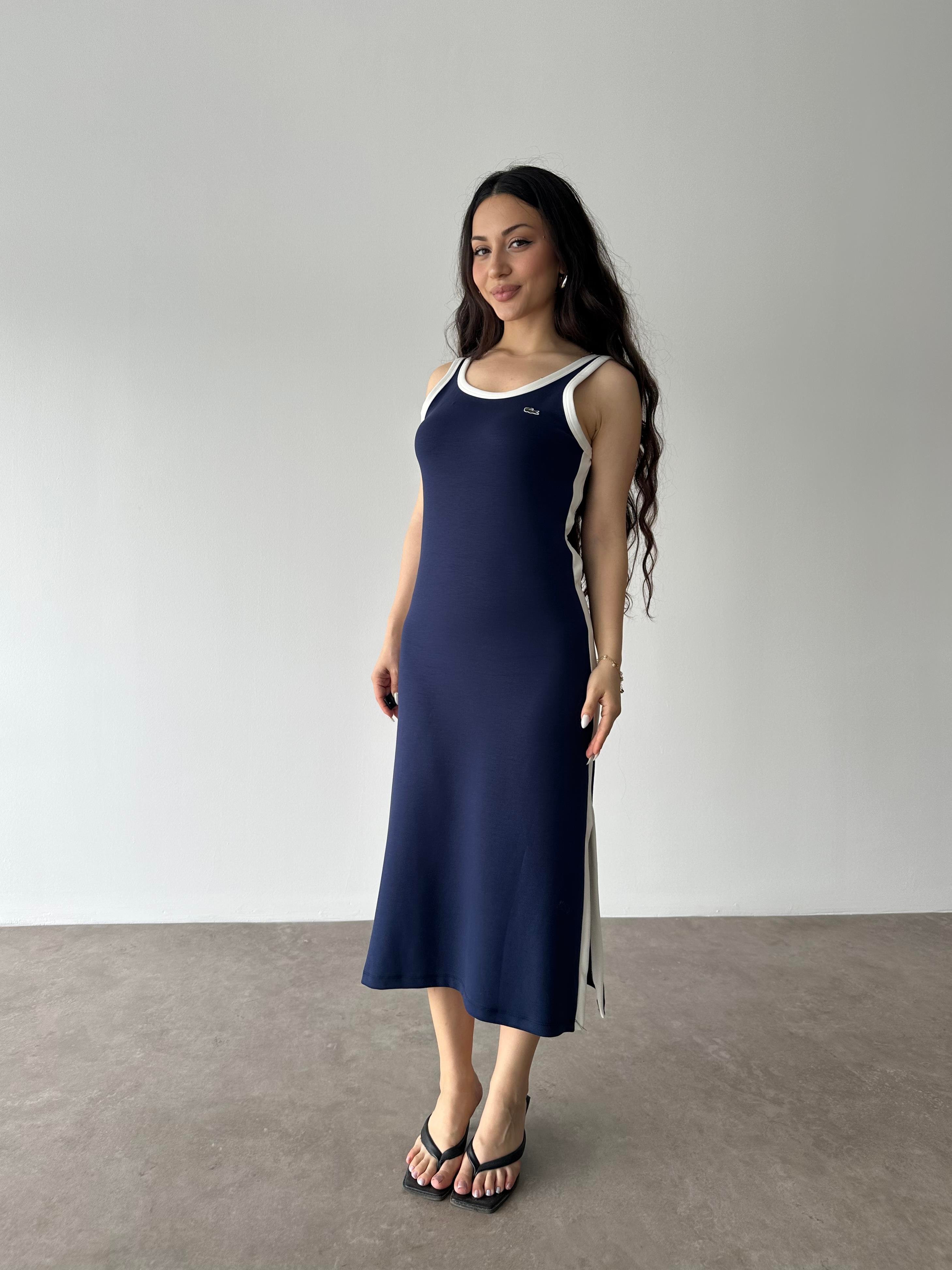 F/Lcst Yırtmaç Detaylı Laci Elbise