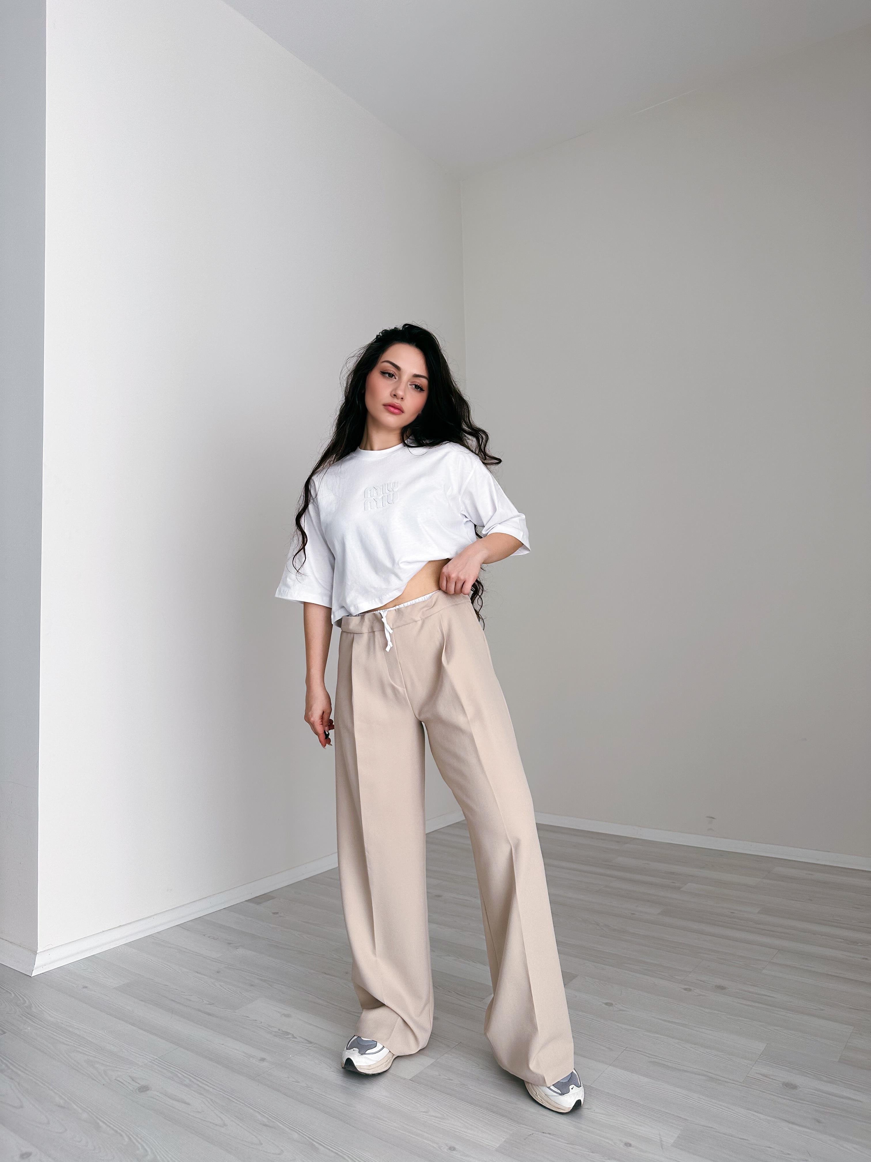 F/ZR Model Boxer Detaylı Bej Pantolon