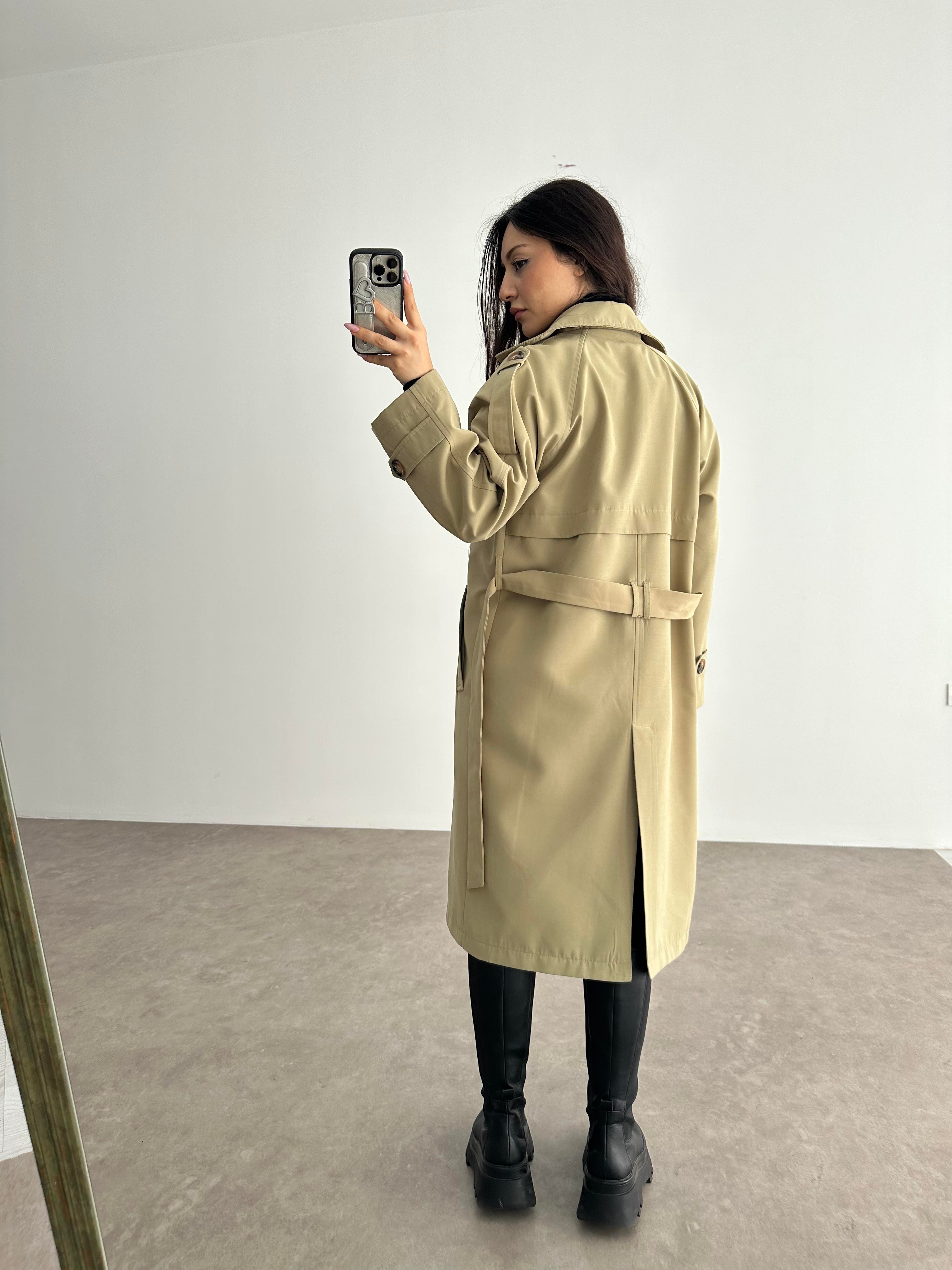 Klasik Kesim Premium Çağla Trenç Kot