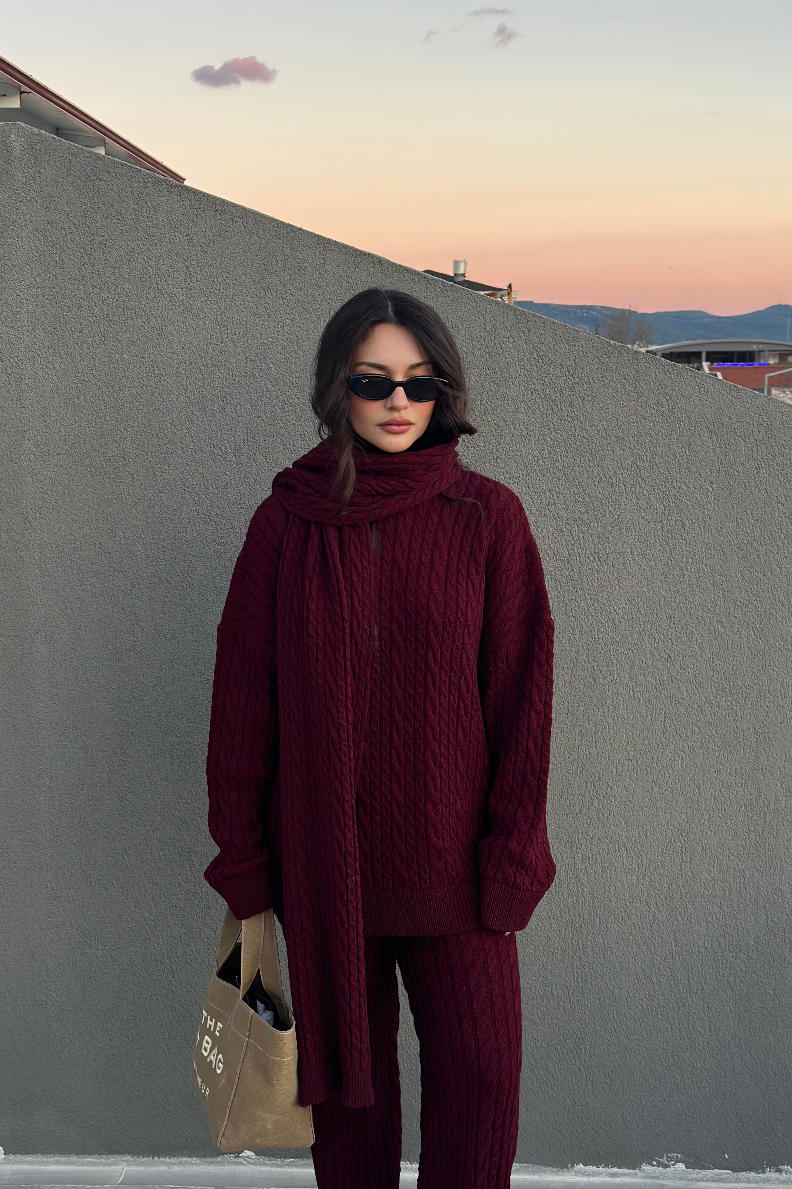 Premium Atkılı Takım Bordo