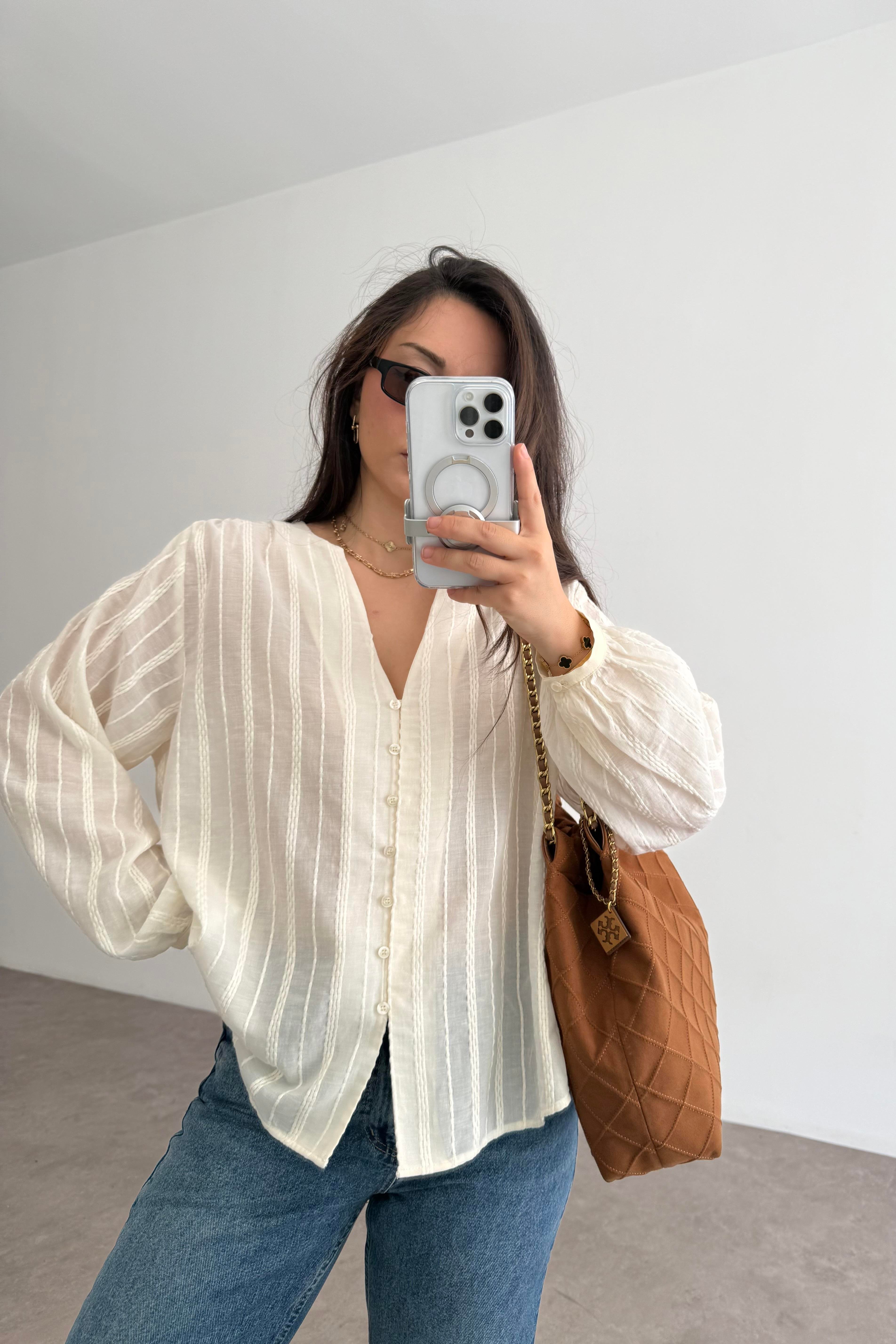 Zra Orijinal Pamuk Fisto Balon Kol Gömlek