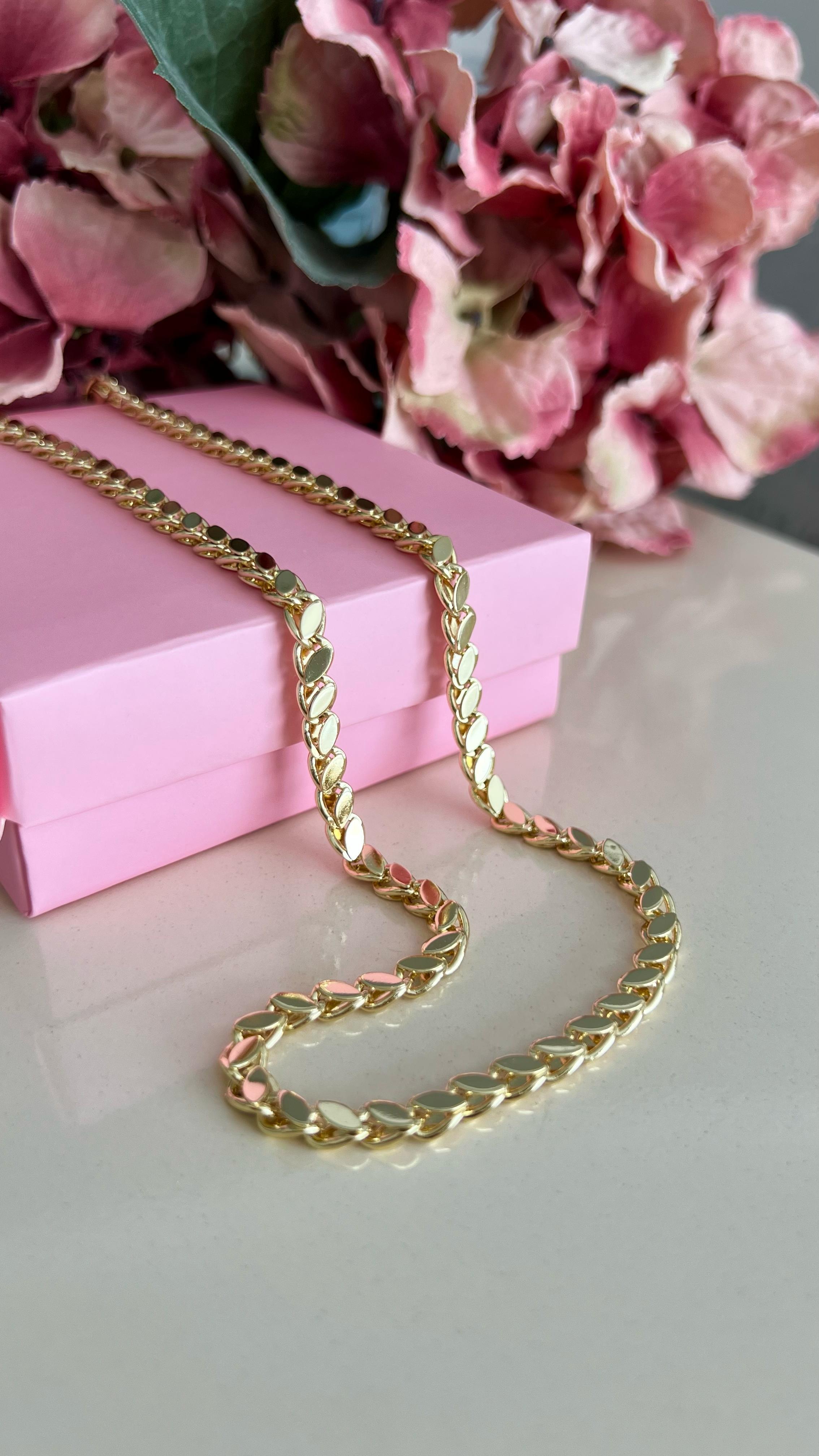14 K RENGİNDE ARPA ZİNCİR 60 CM