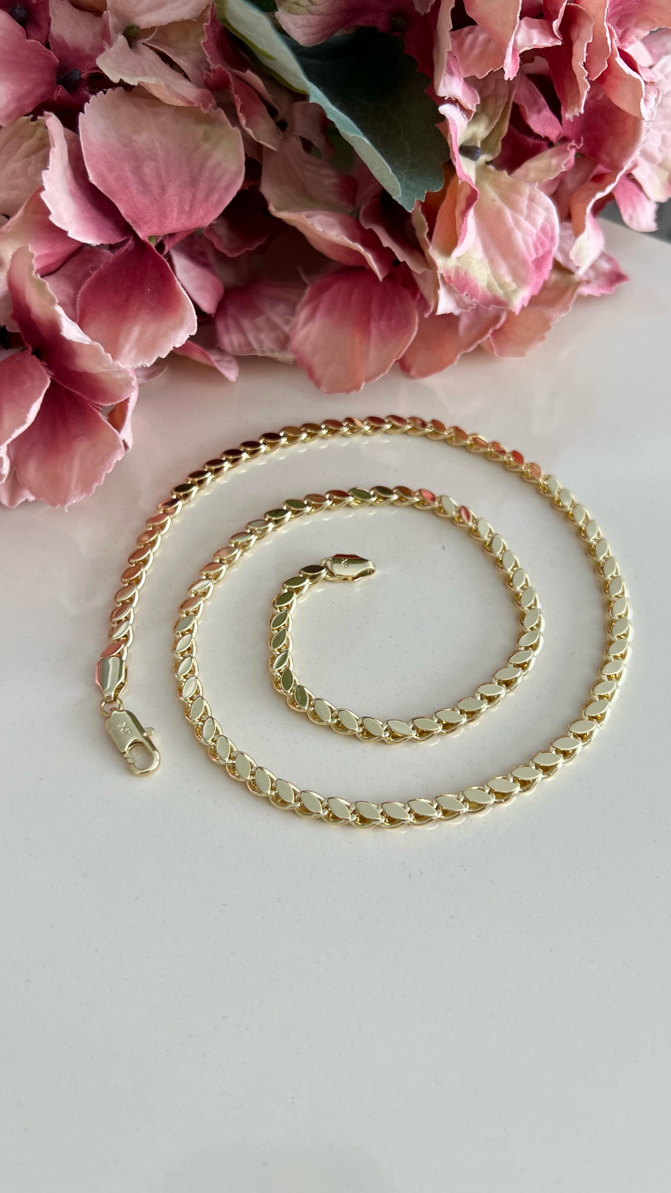 14 K RENGİNDE ARPA ZİNCİR 60 CM