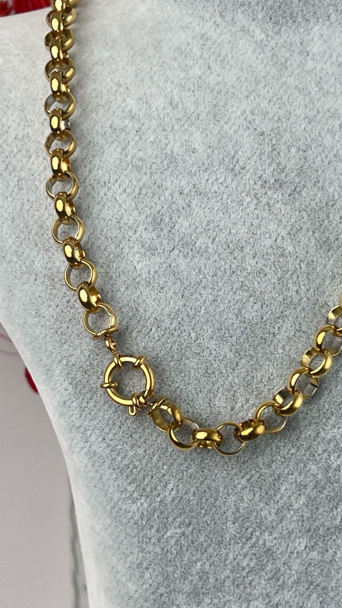 Dümen Kilit Nazarlıklı 45 cm Çelik Kolye