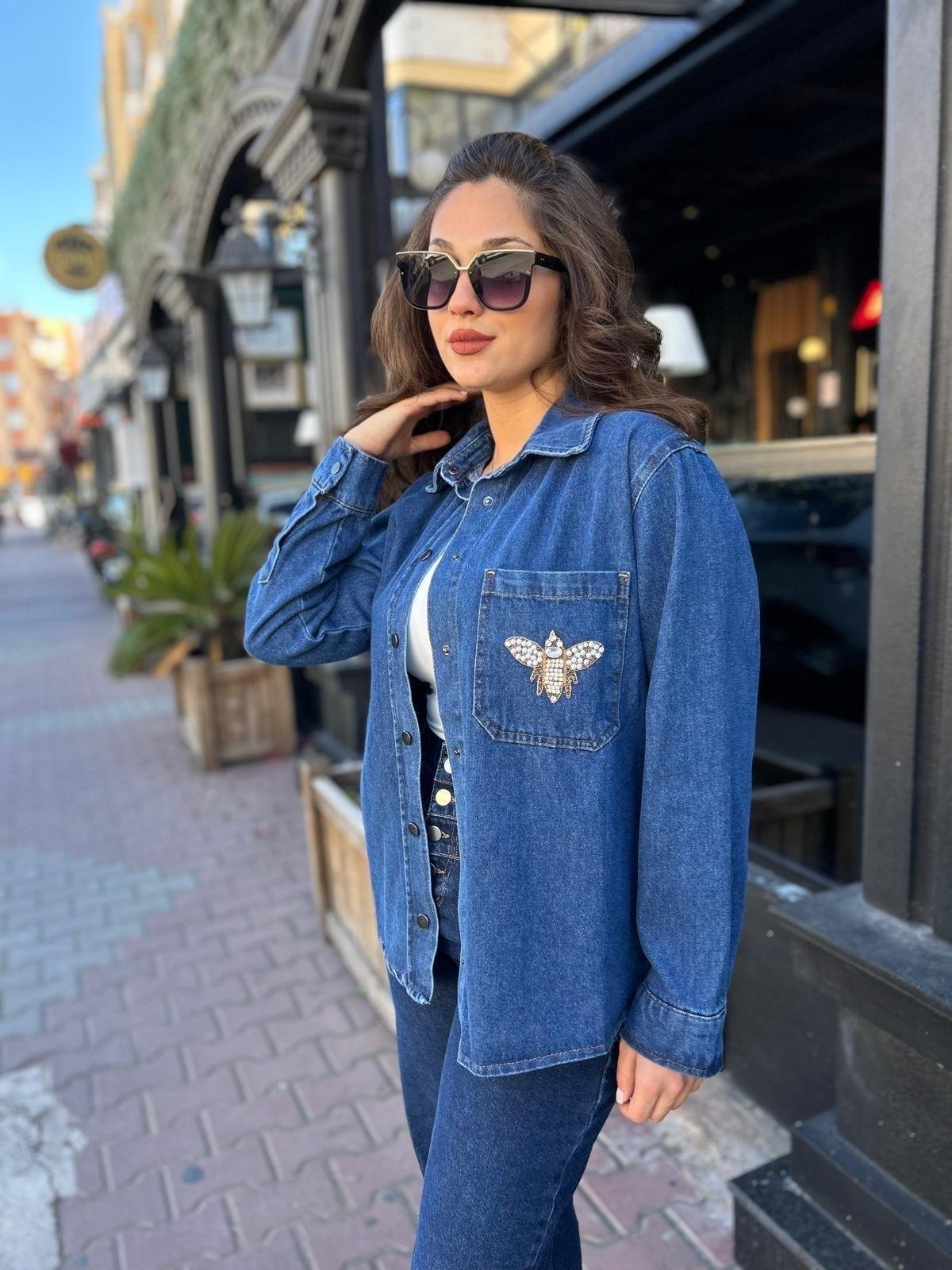 ARI.İŞLEME.KOT.GÖMLEK.CEKET