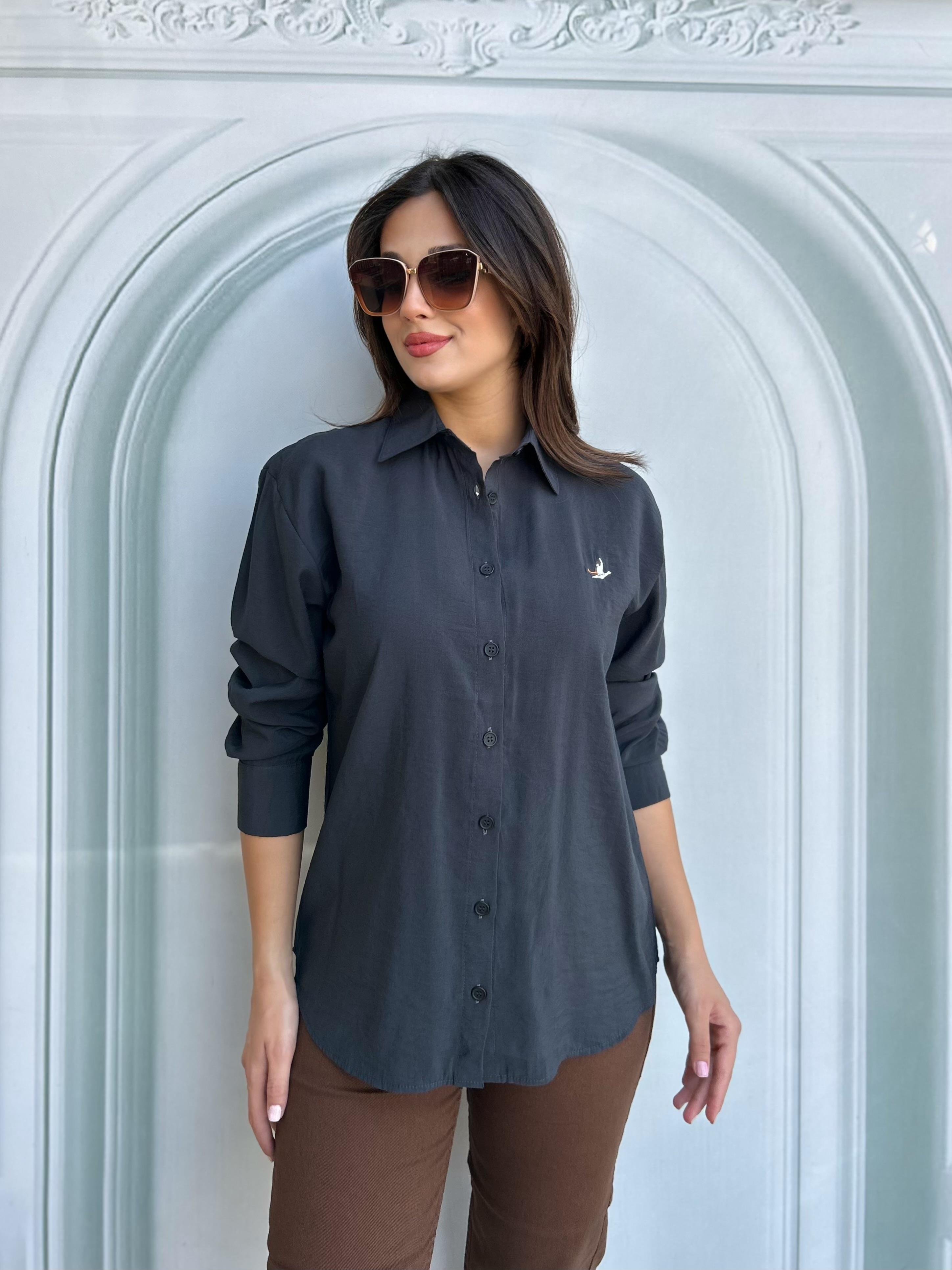 AURA.GÖMLEK.ANTRASİT