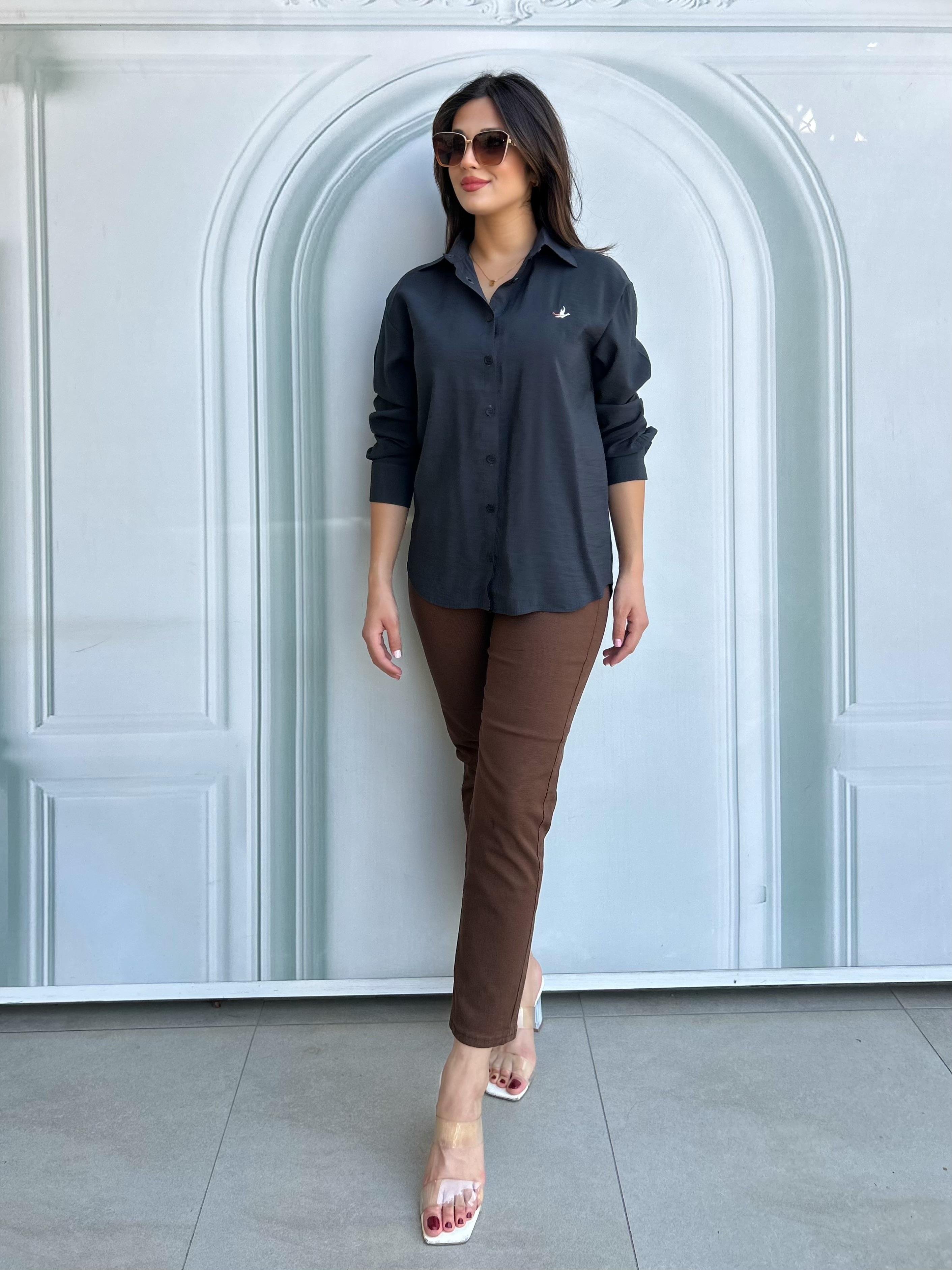 AURA.GÖMLEK.ANTRASİT