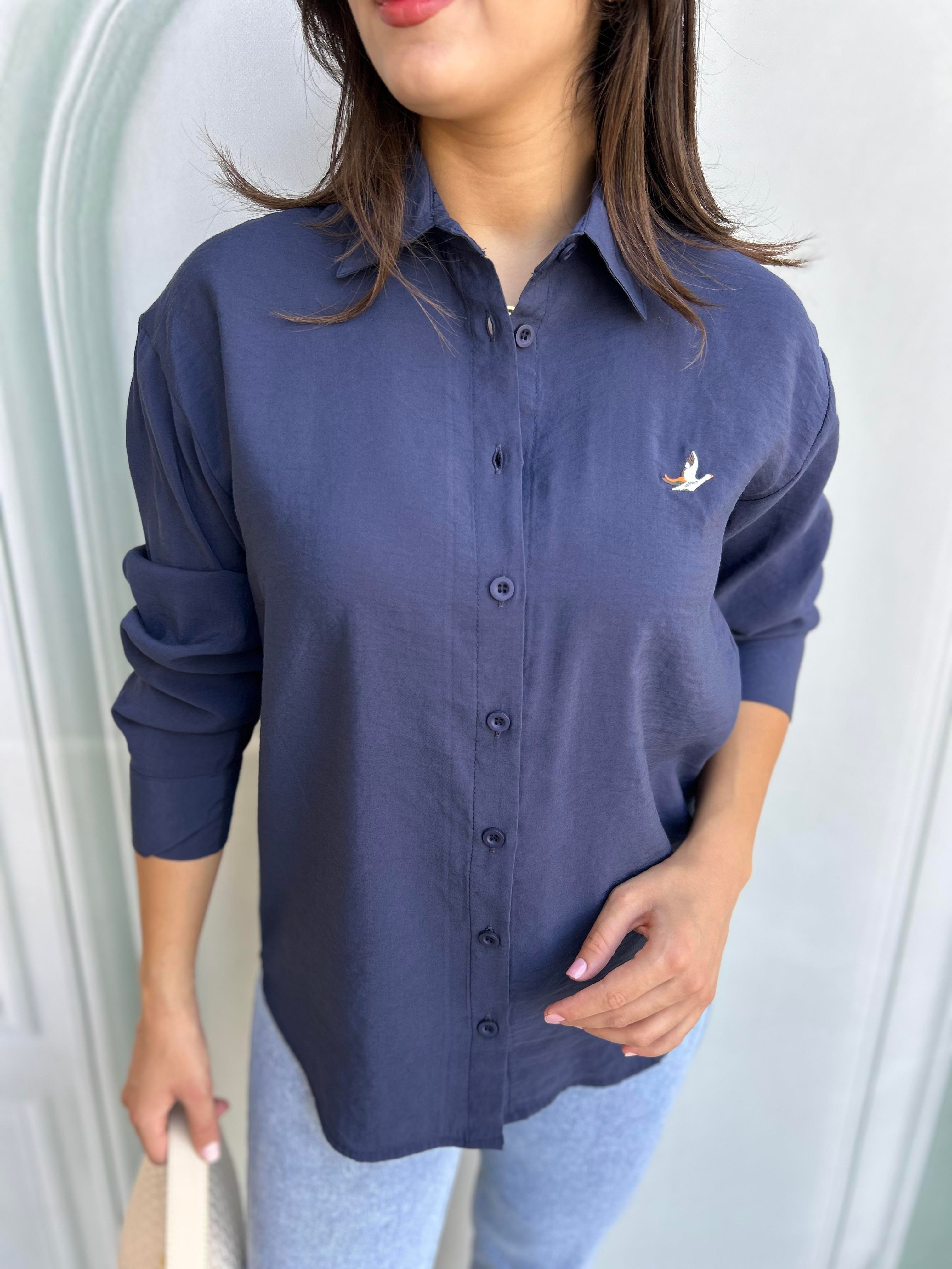 AURA.GÖMLEK.LACİVERT