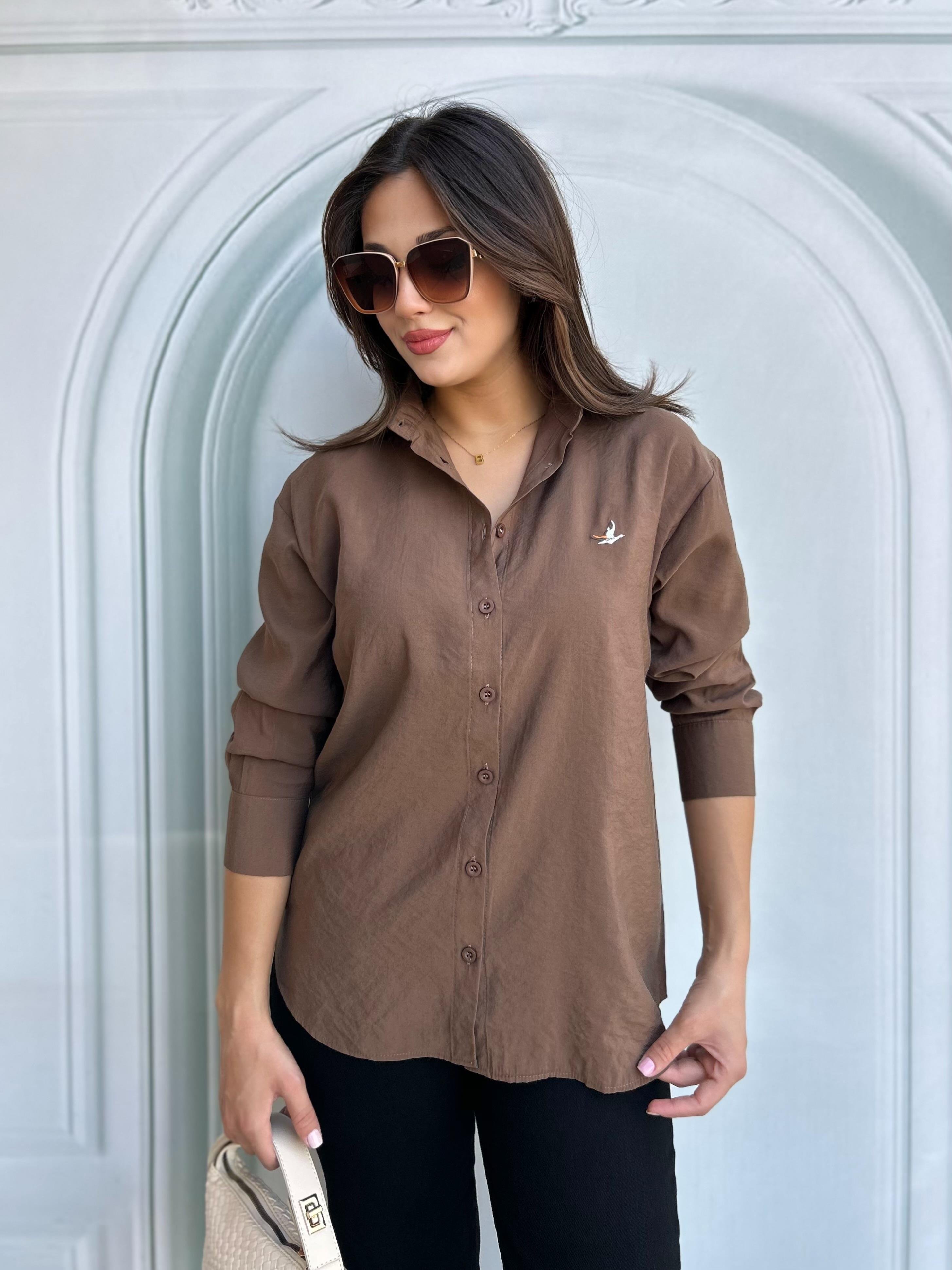 AURA.GÖMLEK.KAHVERENGİ